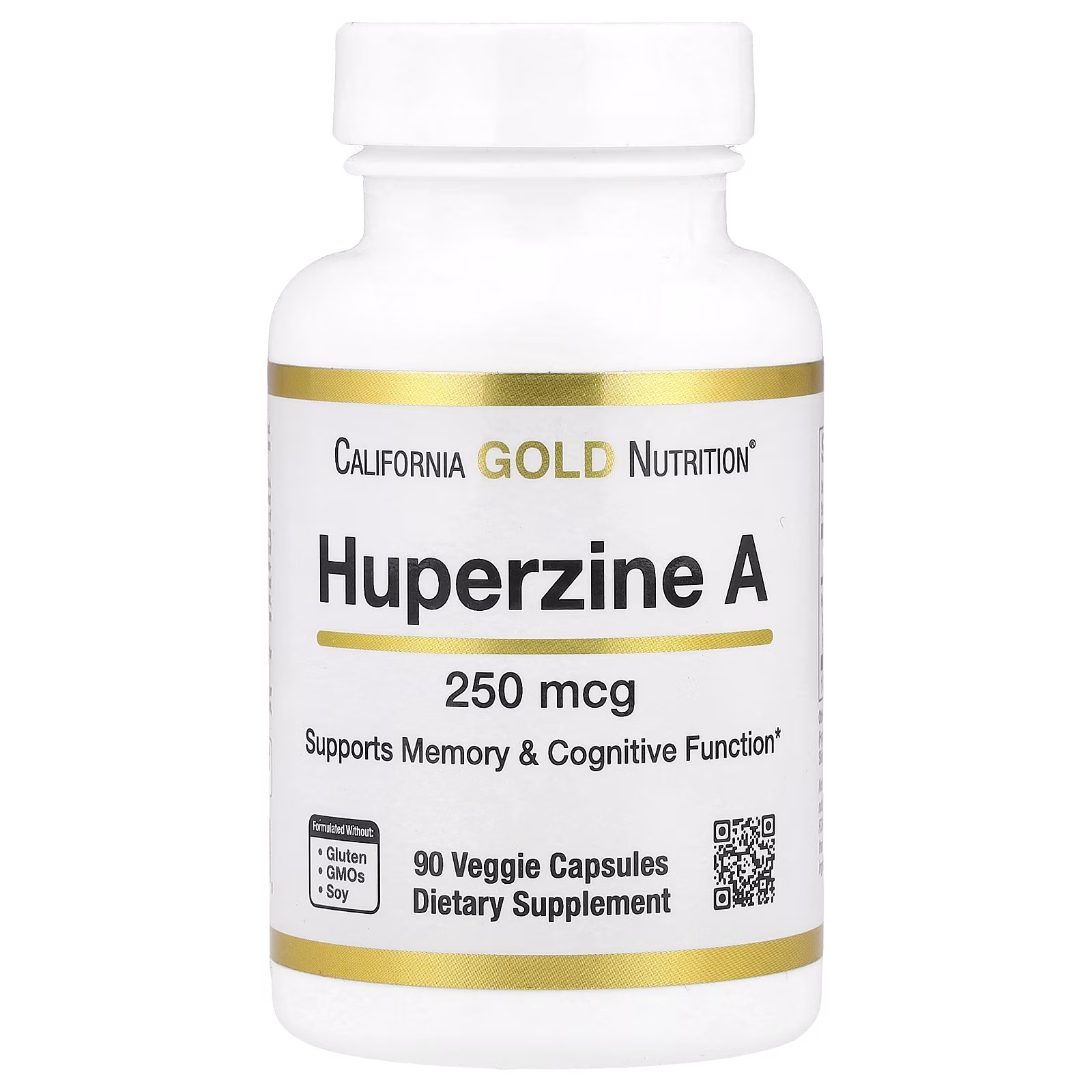 Huperzina A, 250 mcg, 90 cápsulas vegetales, California Gold Nutrition