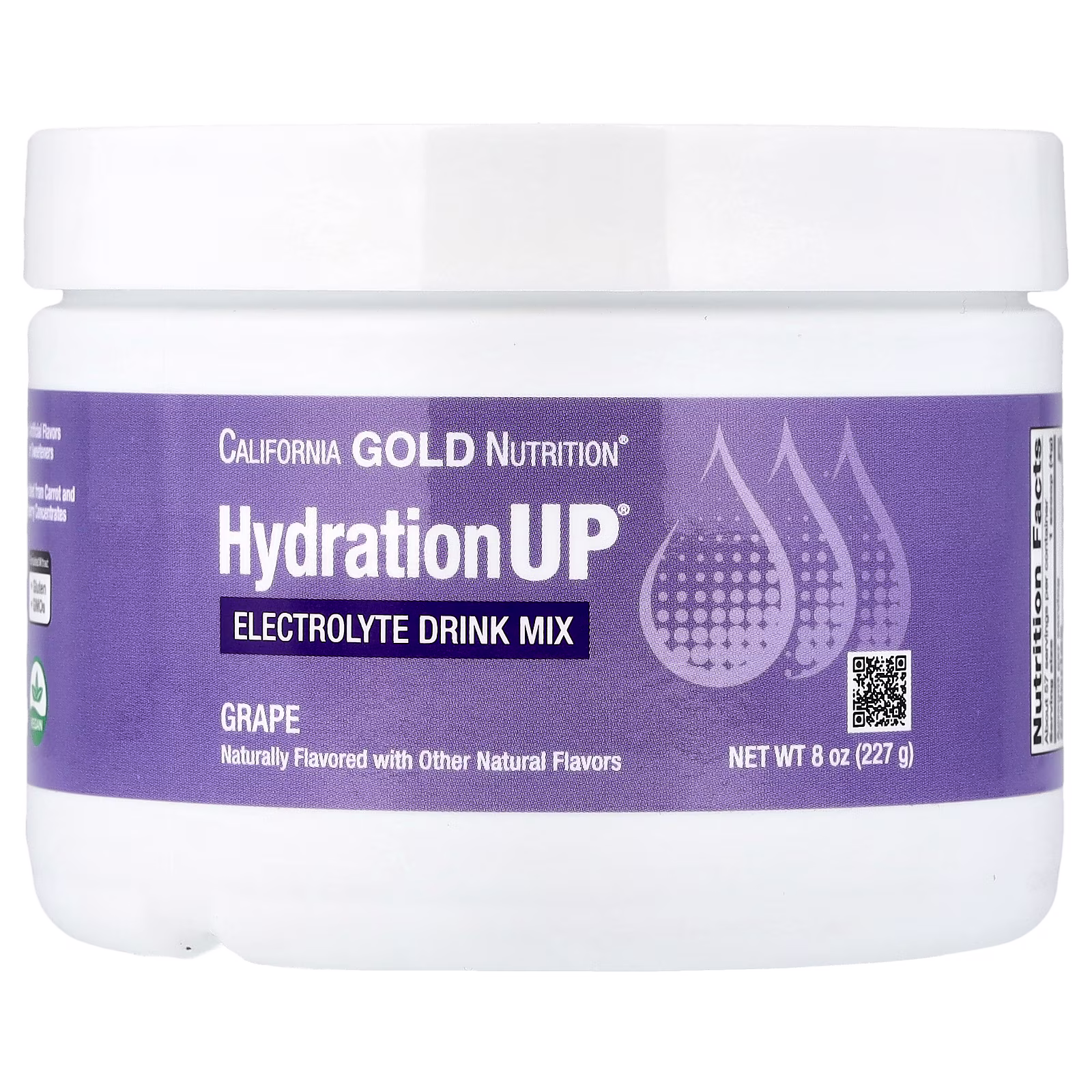 HydrationUP®, Mezcla para preparar bebidas con electrolitos y calcio, potasio, vitamina C y vitamina E, Cítricos, 227 g (8 oz), California Gold Nutrition