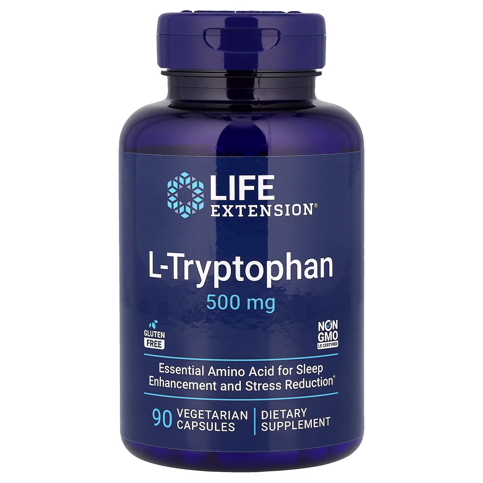 L-Triptófano, 500 mg, 90 cápsulas vegetales, Life Extension