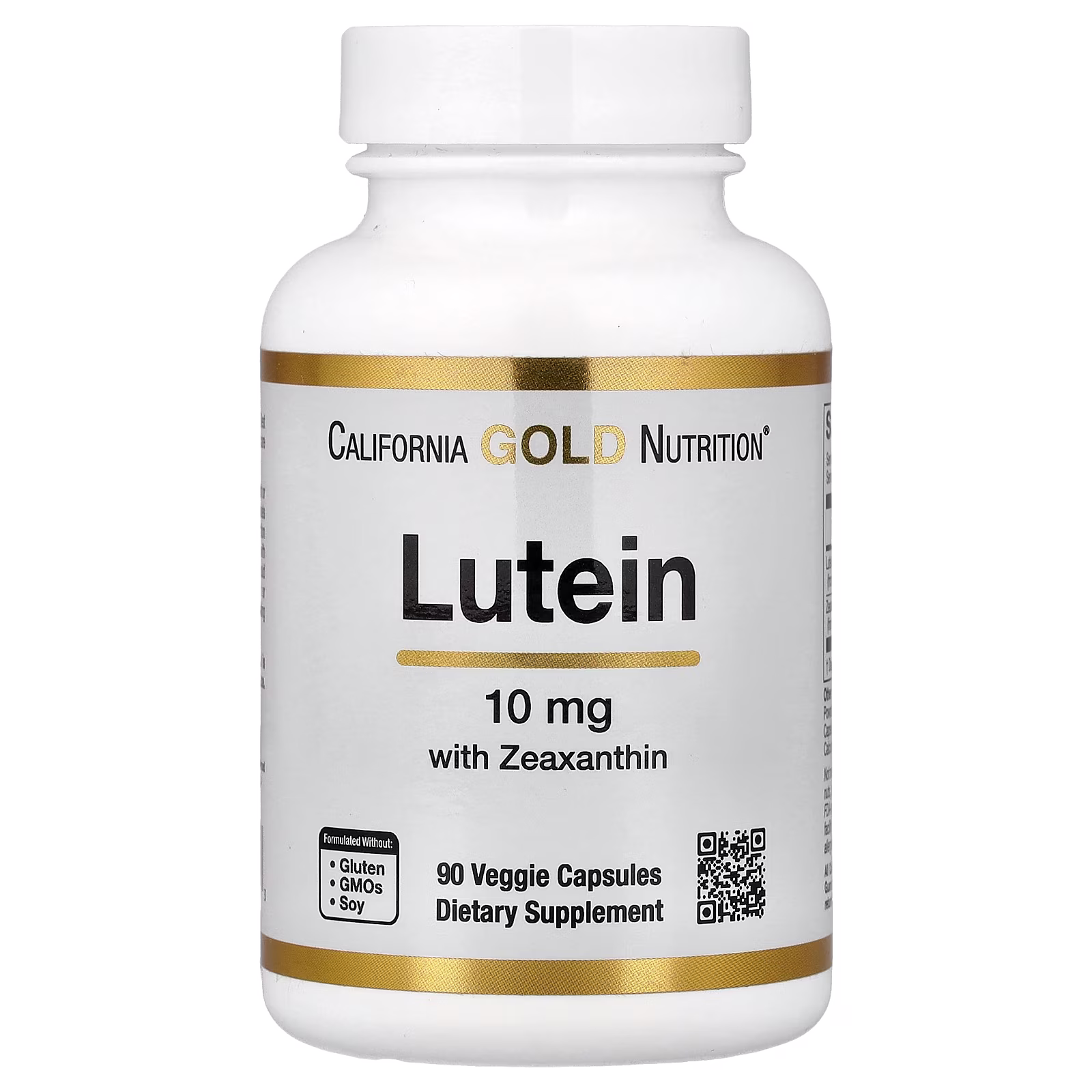 Luteína, 90 cápsulas vegetales, California Gold Nutrition