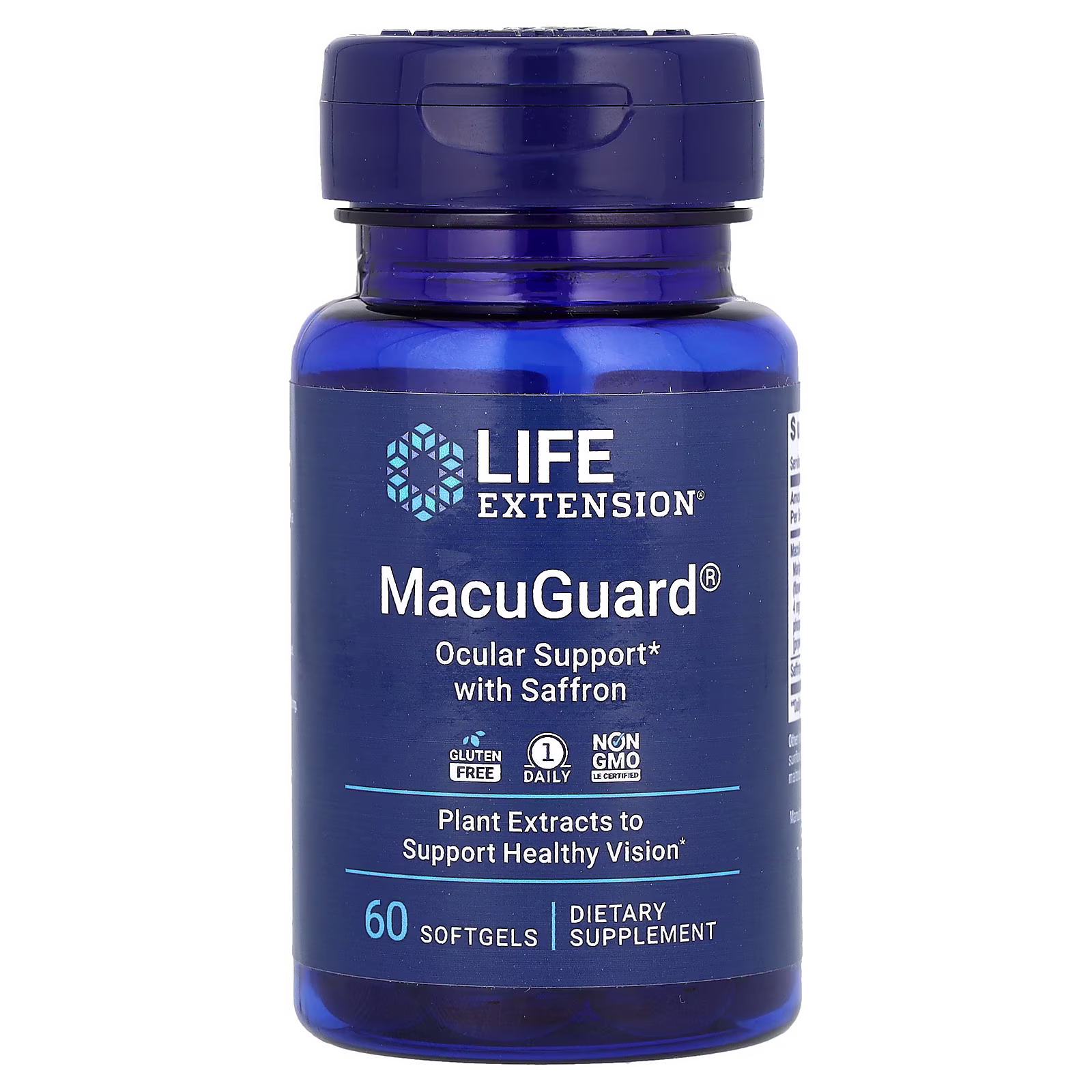 MacuGuard Refuerzo Ocular con Azafrán, 60 cápsulas blandas, Life Extension