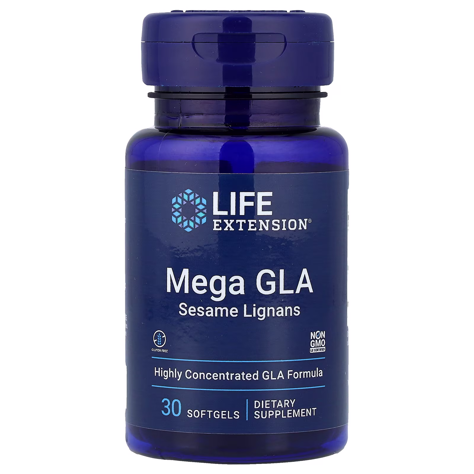 Mega GLA Sesame Lignans Aceite Borraja — 30 cápsulas blandas — Life Extension