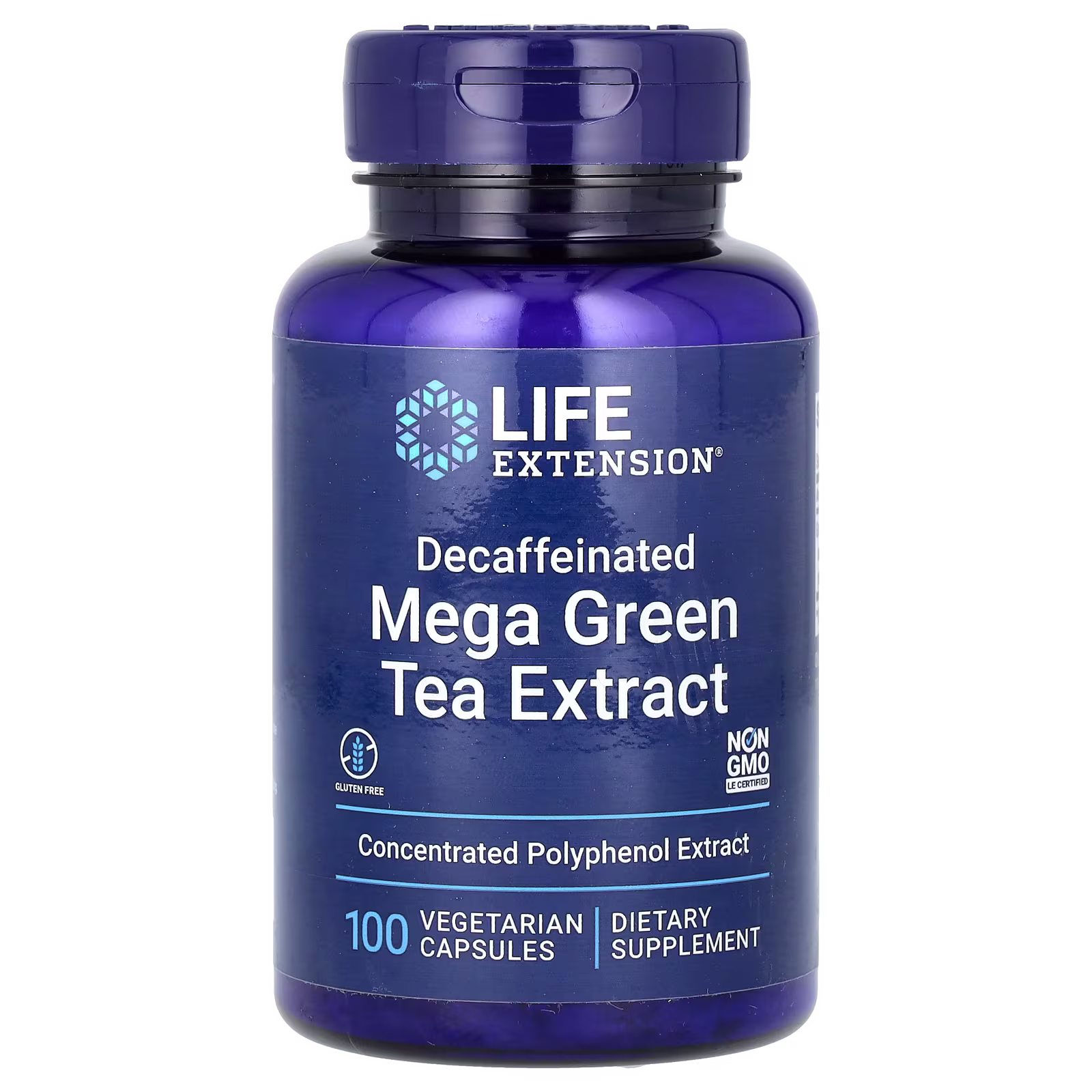 Extracto de Té Verde Mega Descafeinado, 725 mg, 100 cápsulas vegetales, Life Extension
