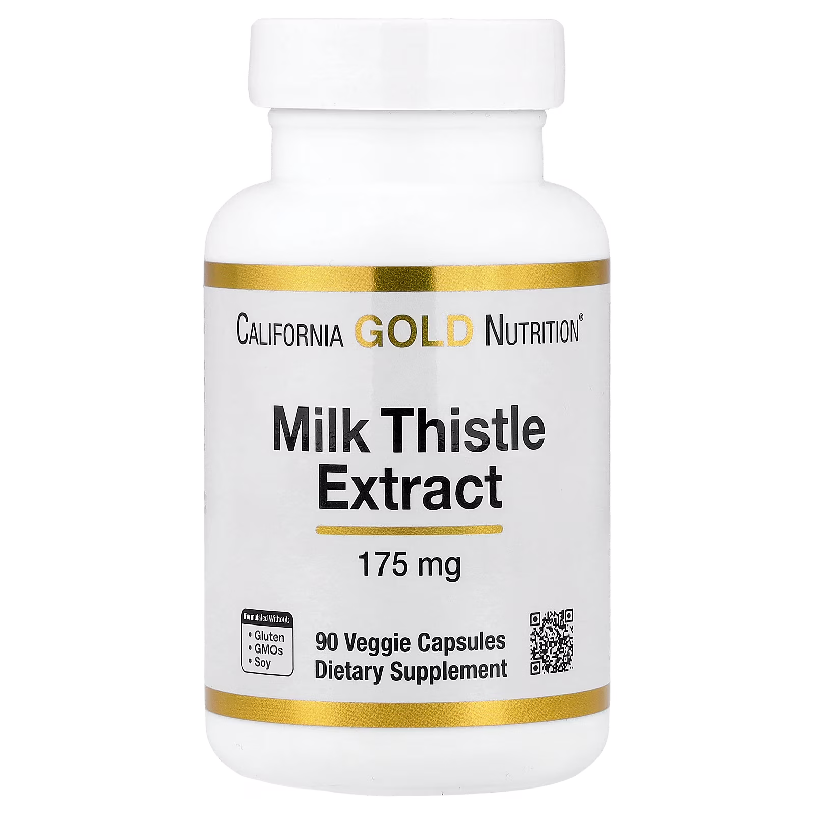 Extracto de cardo mariano, 175 mg, 90 cápsulas vegetales, California Gold Nutrition