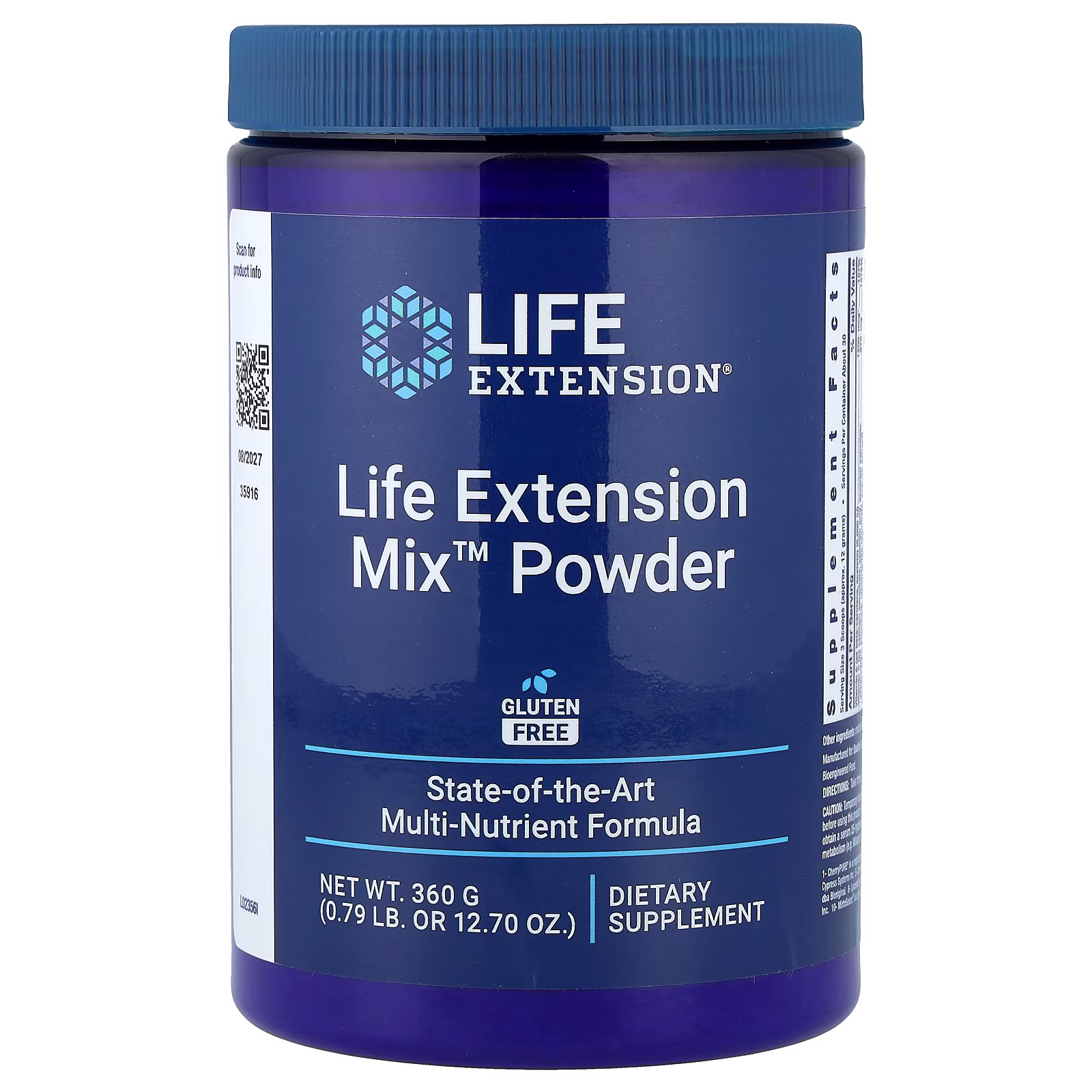 Life Extension Mix Powder Multivitamínico Avanzado en Polvo — 360 g — Life Extension