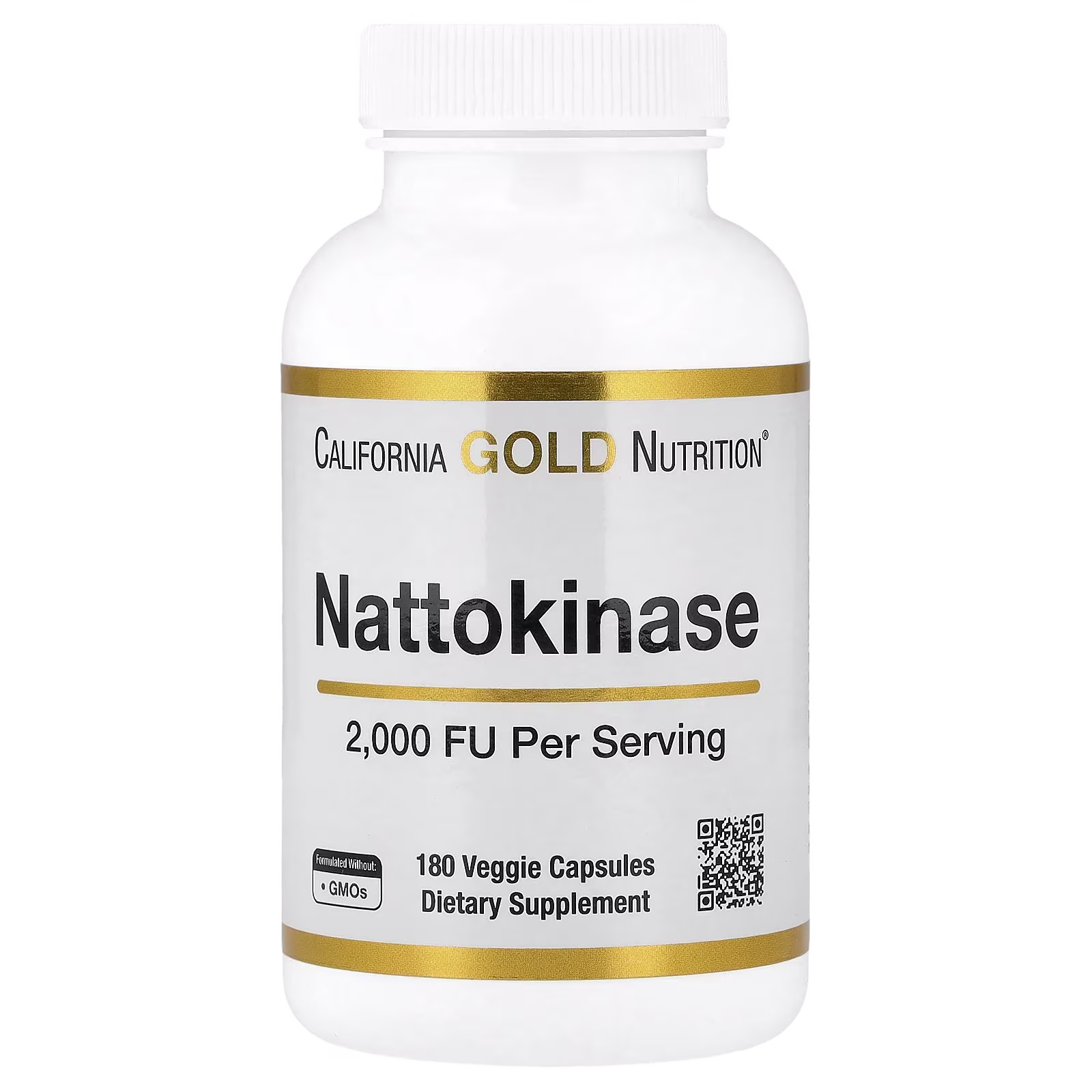 Nattokinase, Enzima proteolítica, 2000 UF, 180 cápsulas vegetales, California Gold Nutrition