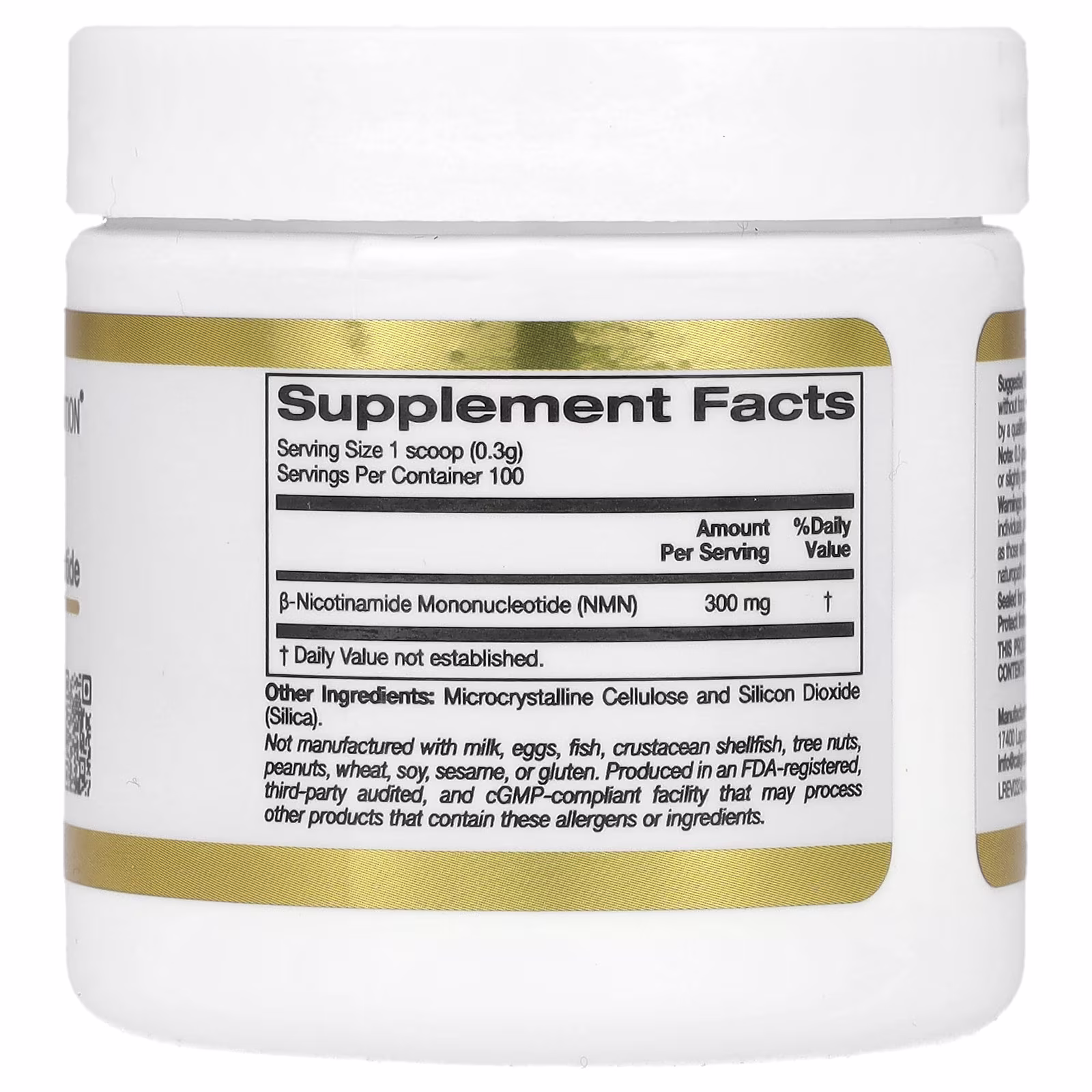 NMN en polvo, 30 g (1,06 oz), California Gold Nutrition