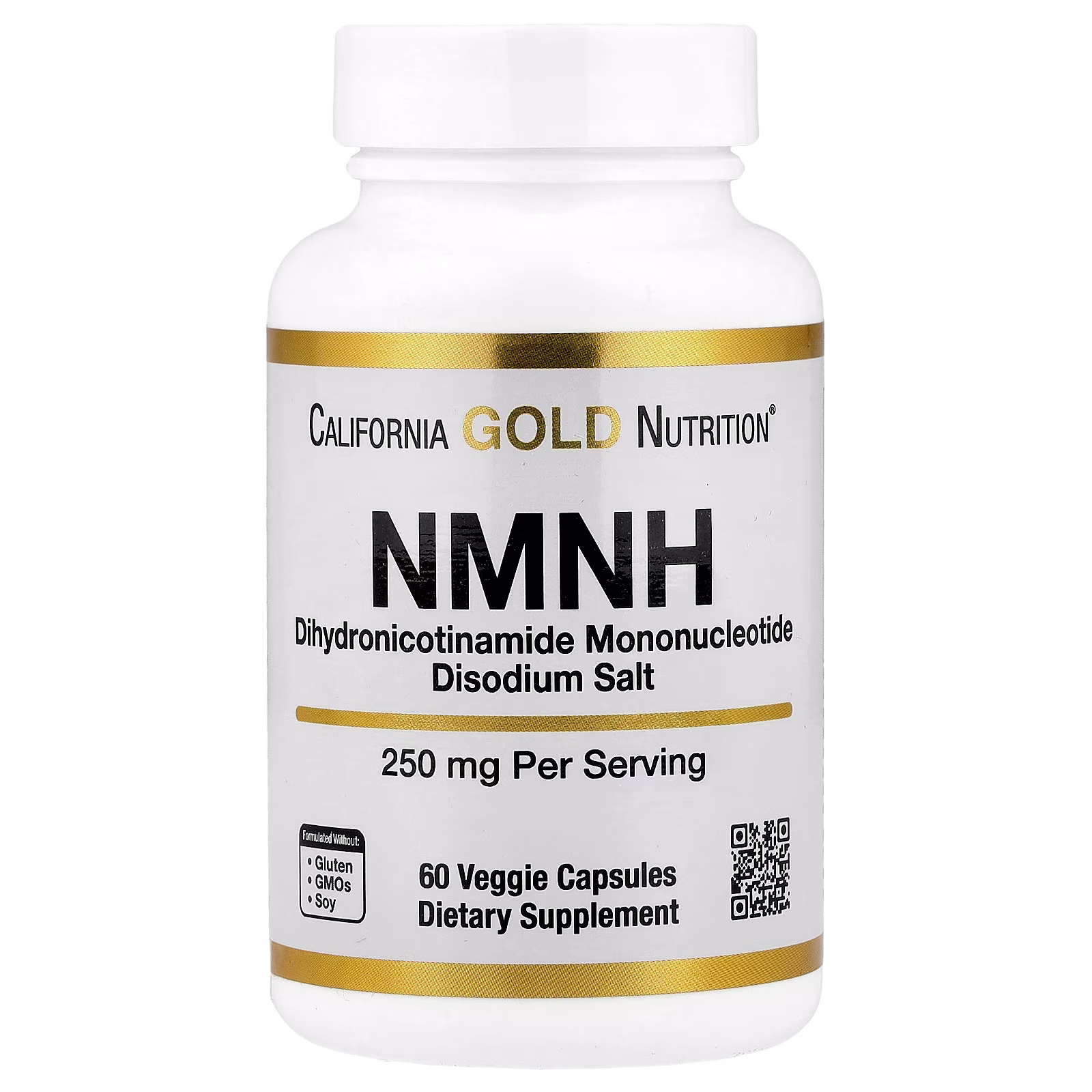 NMNH, Mononucleótido de dihidronicotinamida, 250 mg, 60 cápsulas vegetales, California Gold Nutrition