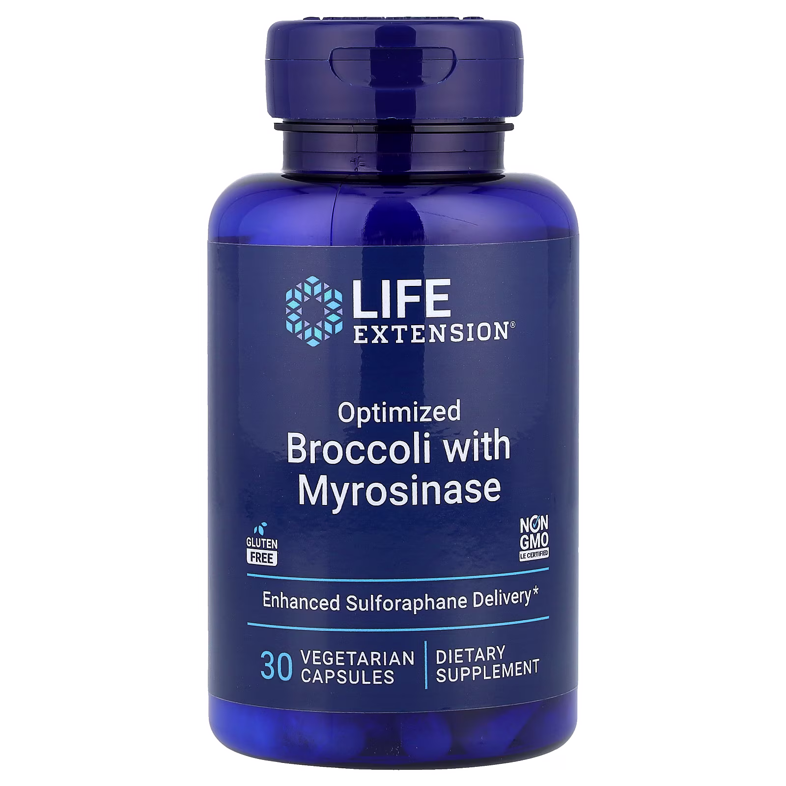 Optimized Broccoli + Myrosinase TrueBroc Glucorafanina — 30 cápsulas — Life Extension