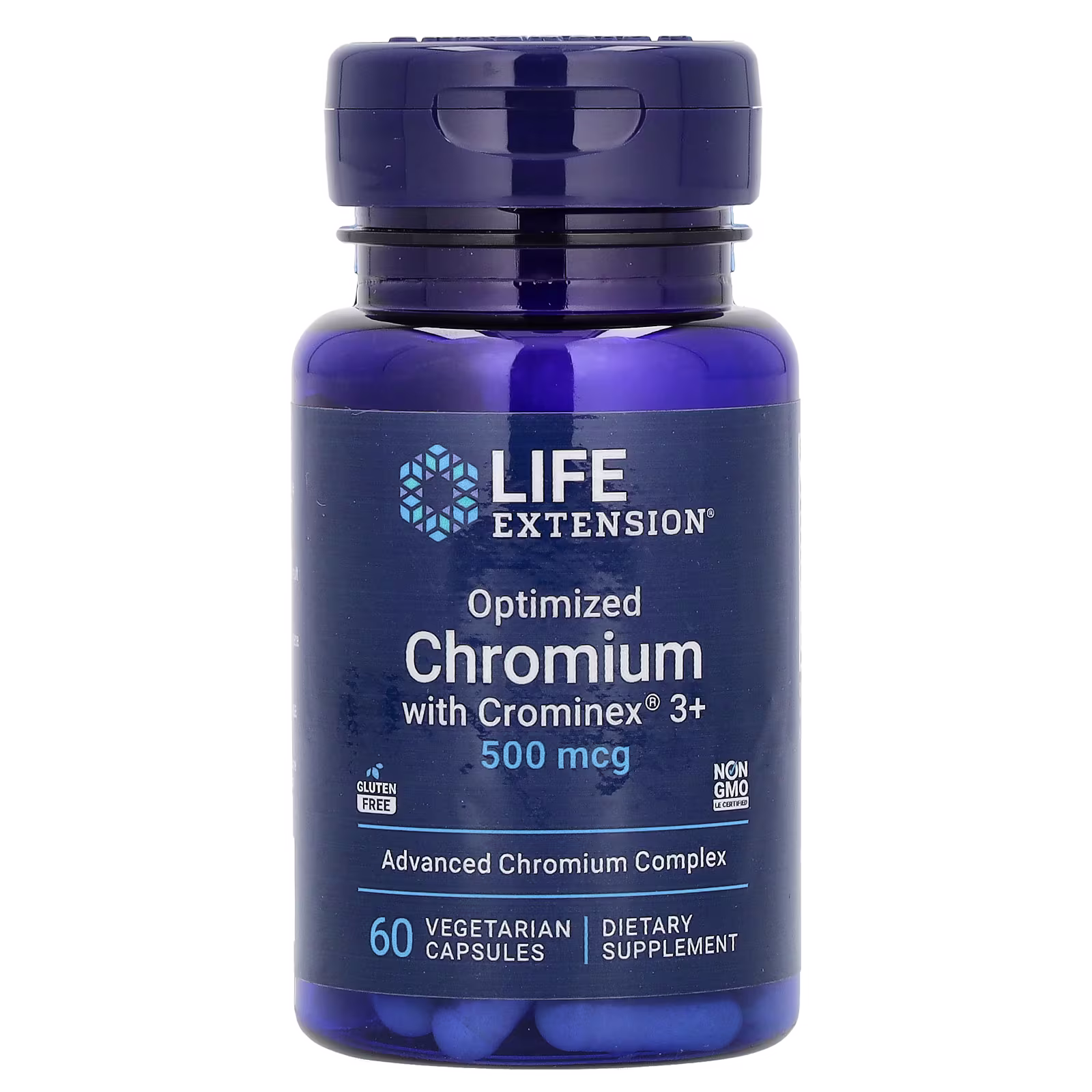 Cromo Optimizado con Crominex 3+, 500 mcg, 60 cápsulas vegetales, Life Extension