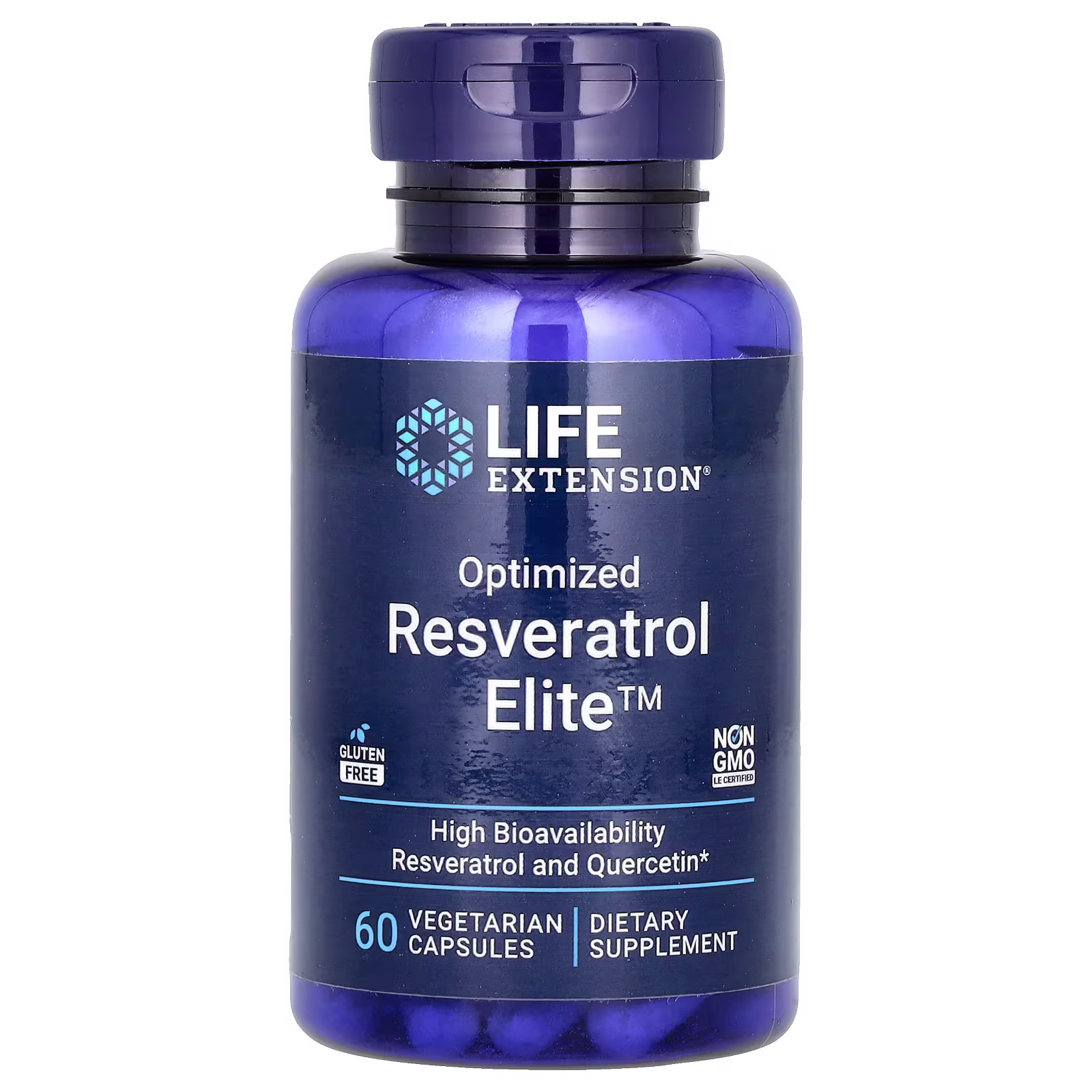 Resveratrol Optimizado Elite, 60 cápsulas vegetales, Life Extension