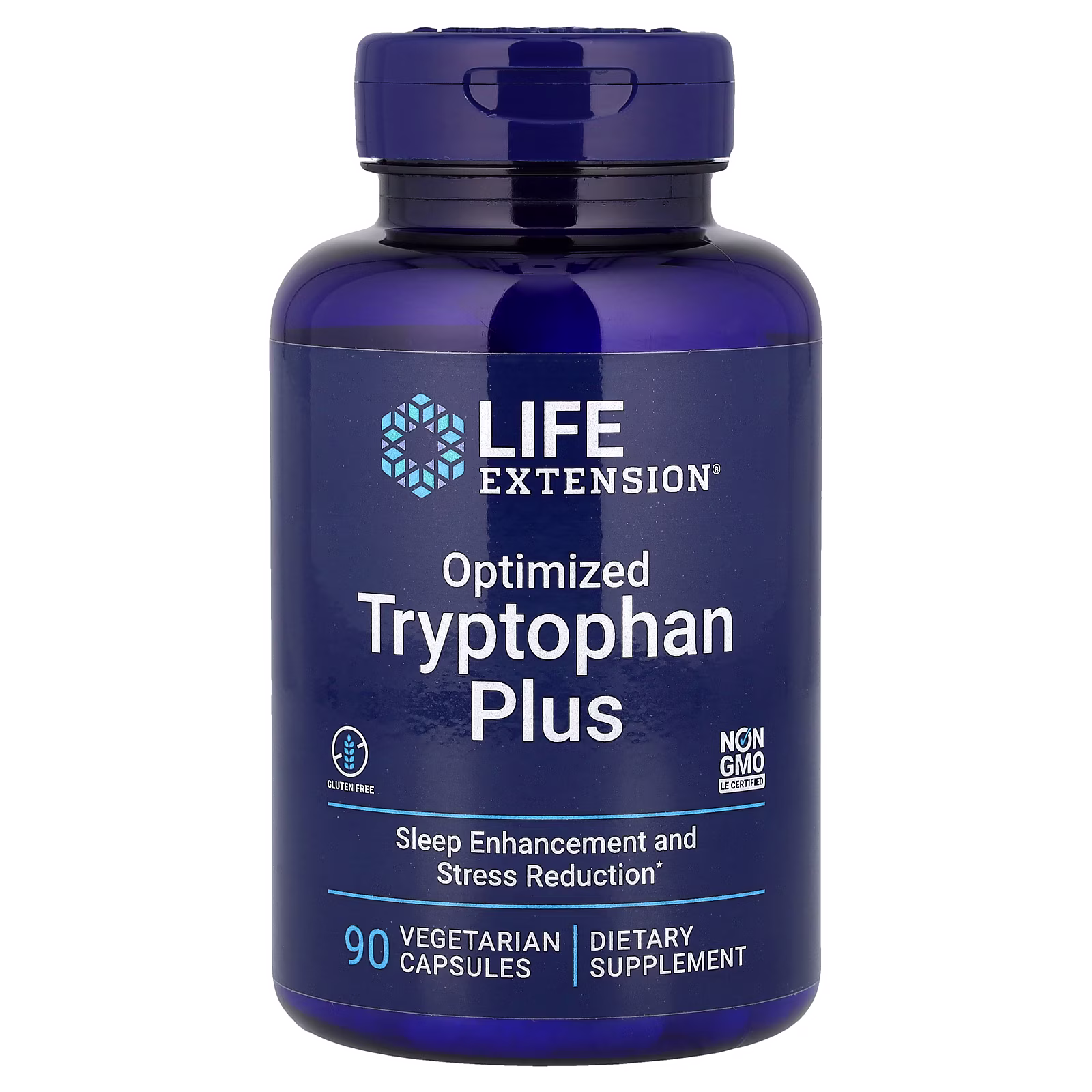 Triptófano Optimizado Plus con Niacina y Lúpulo, 90 cápsulas vegetales, Life Extension