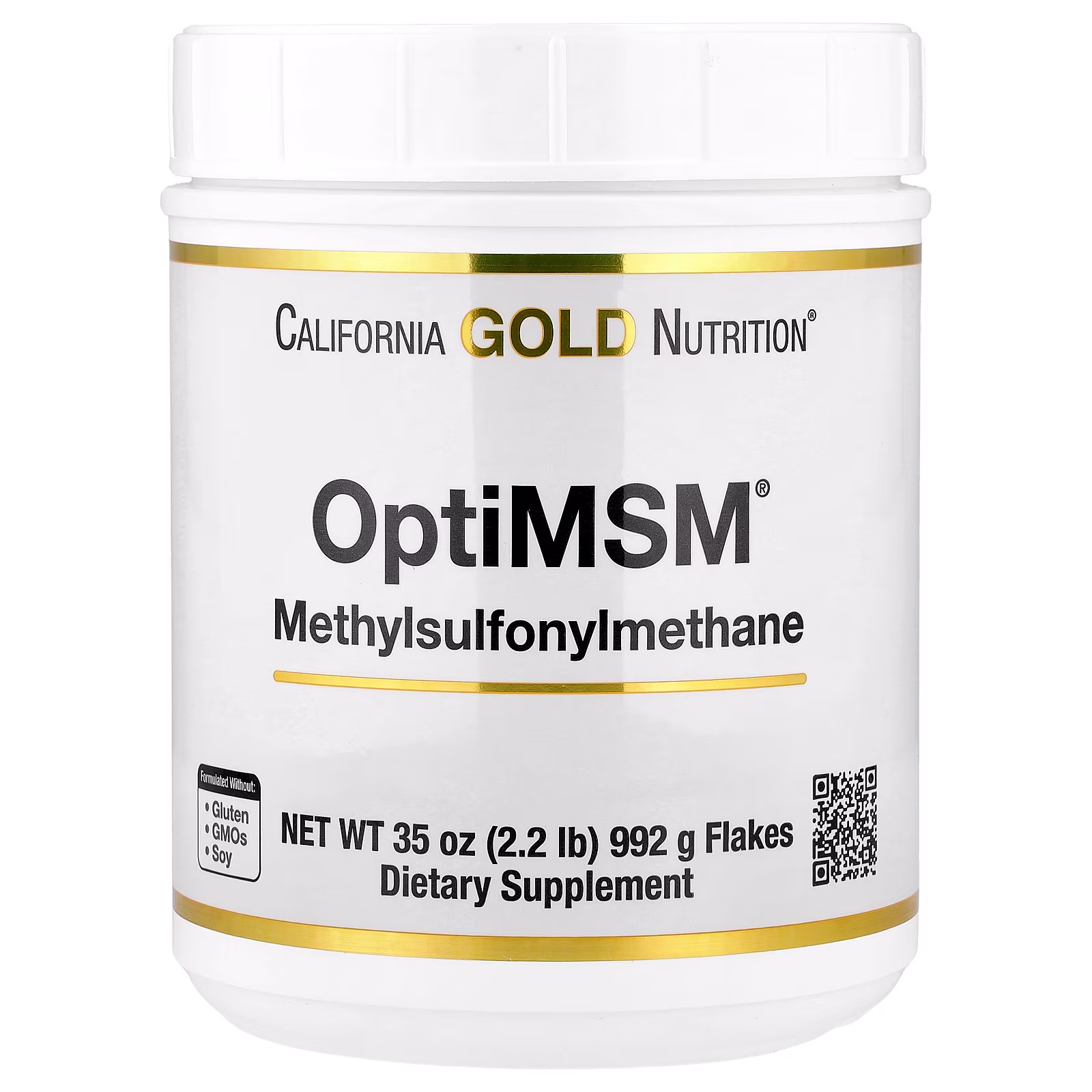 OptiMSM® en copos, Suplemento de metilsulfonilmetano, 992 g (35 oz), California Gold Nutrition