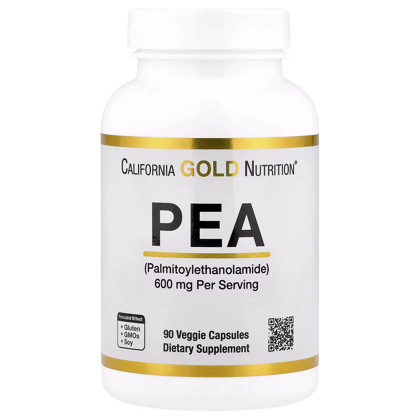 PEA (palmitoiletanolamida), 90 cápsulas vegetales (300 mg por cápsula), California Gold Nutrition
