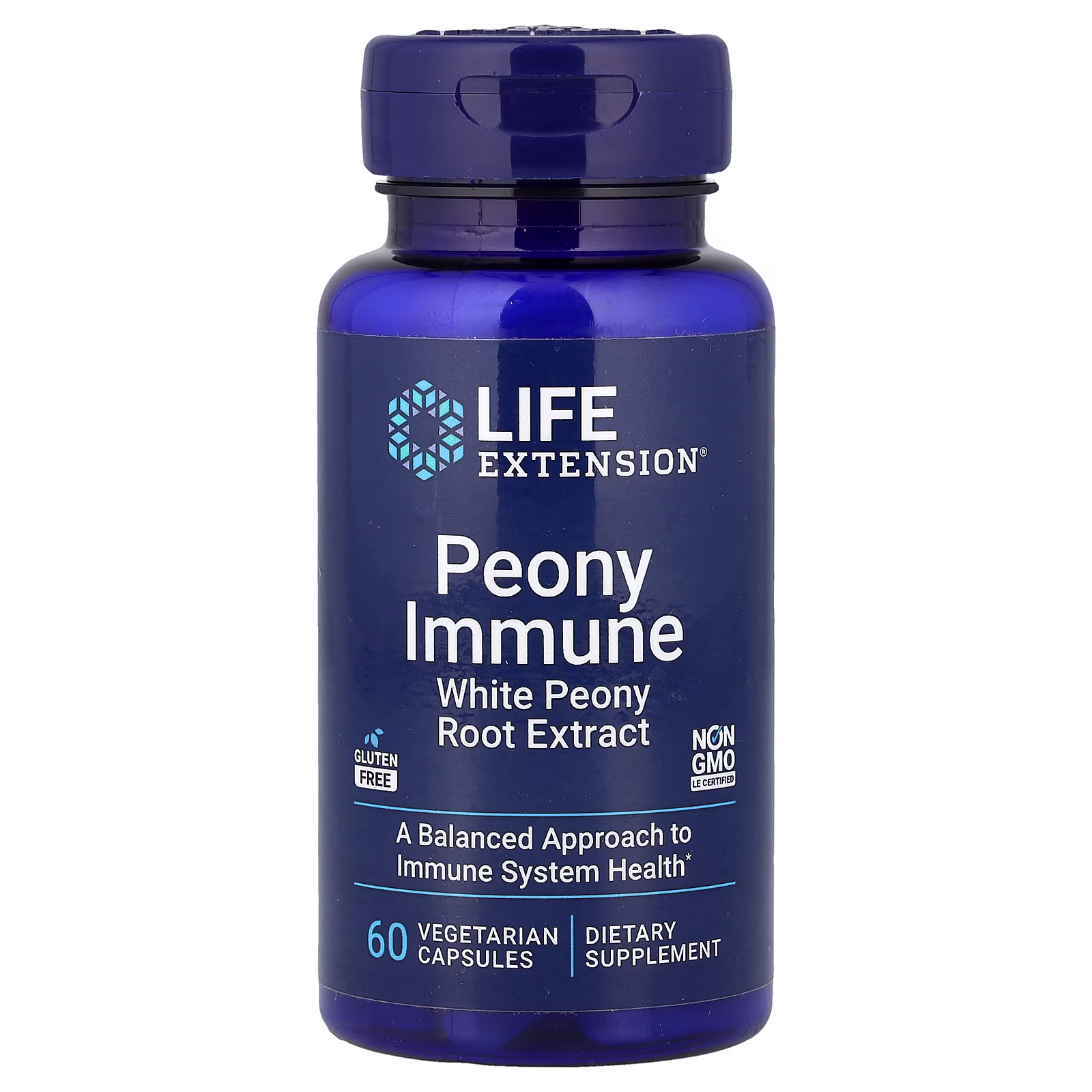 Peony Immune Peonía Blanca con Paeoniflorina — 60 cápsulas — Life Extension