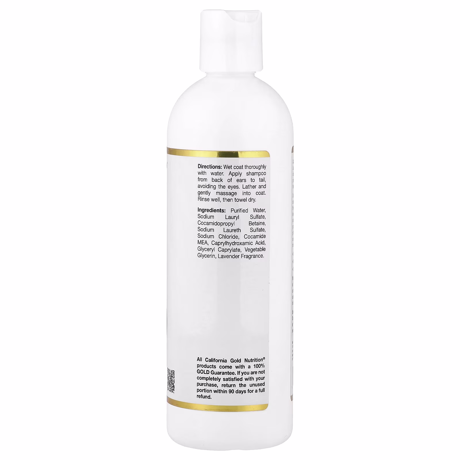 Champú para mascotas, Para perros y gatos, Lavanda, 473 ml (16 oz. líq.), California Gold Nutrition