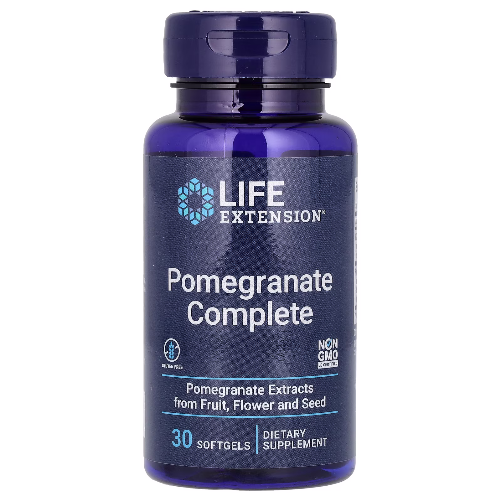 Pomegranate Complete tres partes botánicas — 30 cápsulas blandas — Life Extension