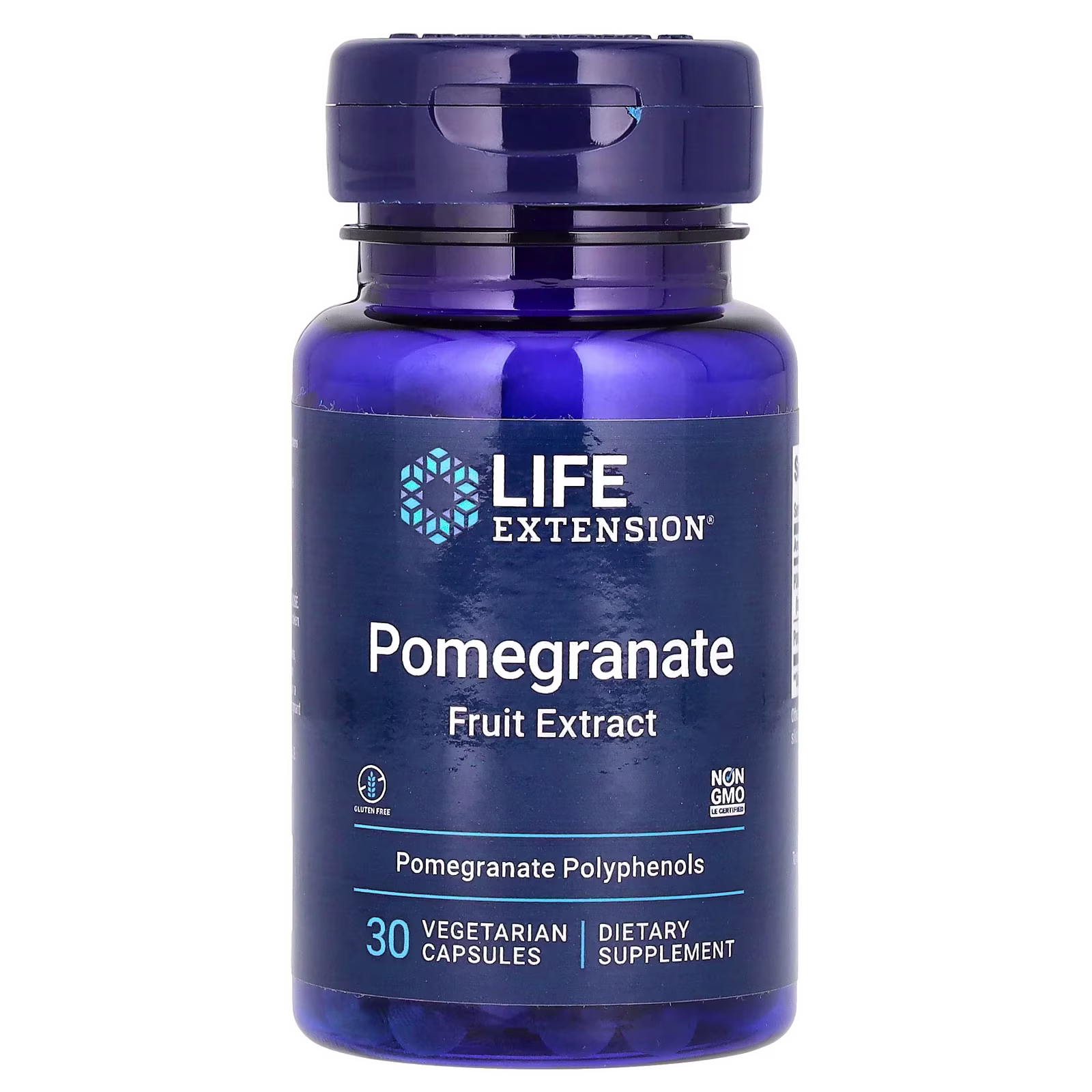 Pomegranate Fruit Extract Pomella — 30 cápsulas vegetales — Life Extension