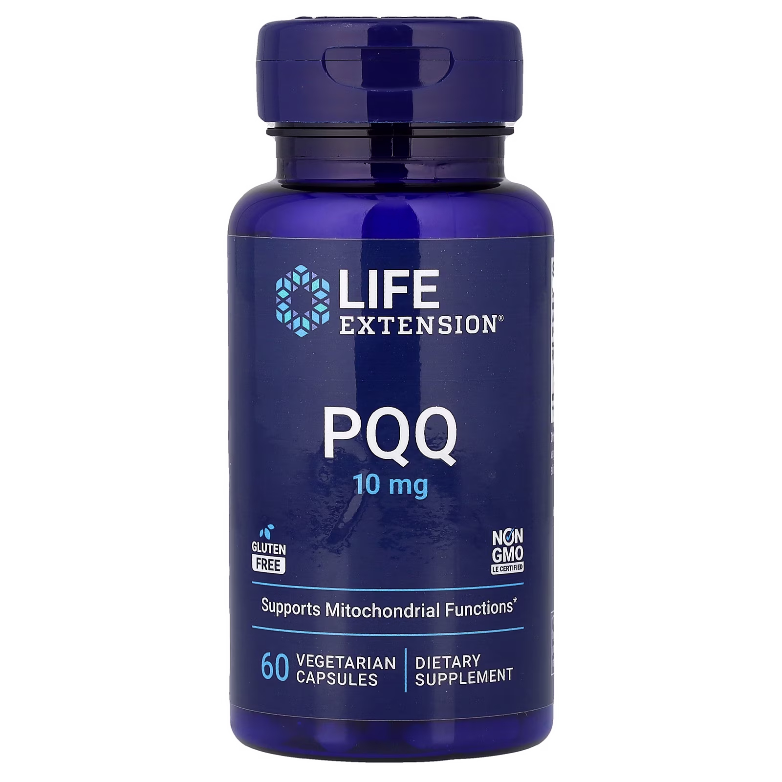 PQQ Pirroloquinolina Quinona, 10 mg, 60 cápsulas vegetales, Life Extension