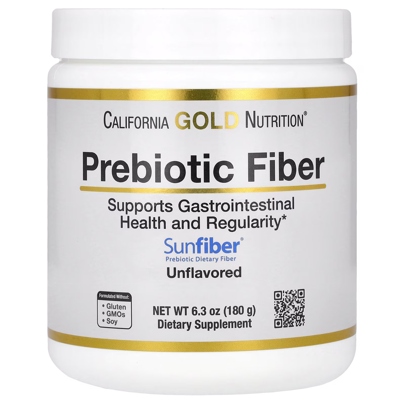 Fibra prebiótica, 180 g (6,3 oz), California Gold Nutrition