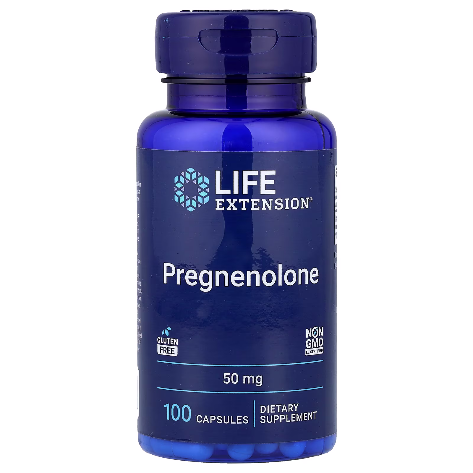 Pregnenolona, 50 mg, 100 cápsulas, Life Extension
