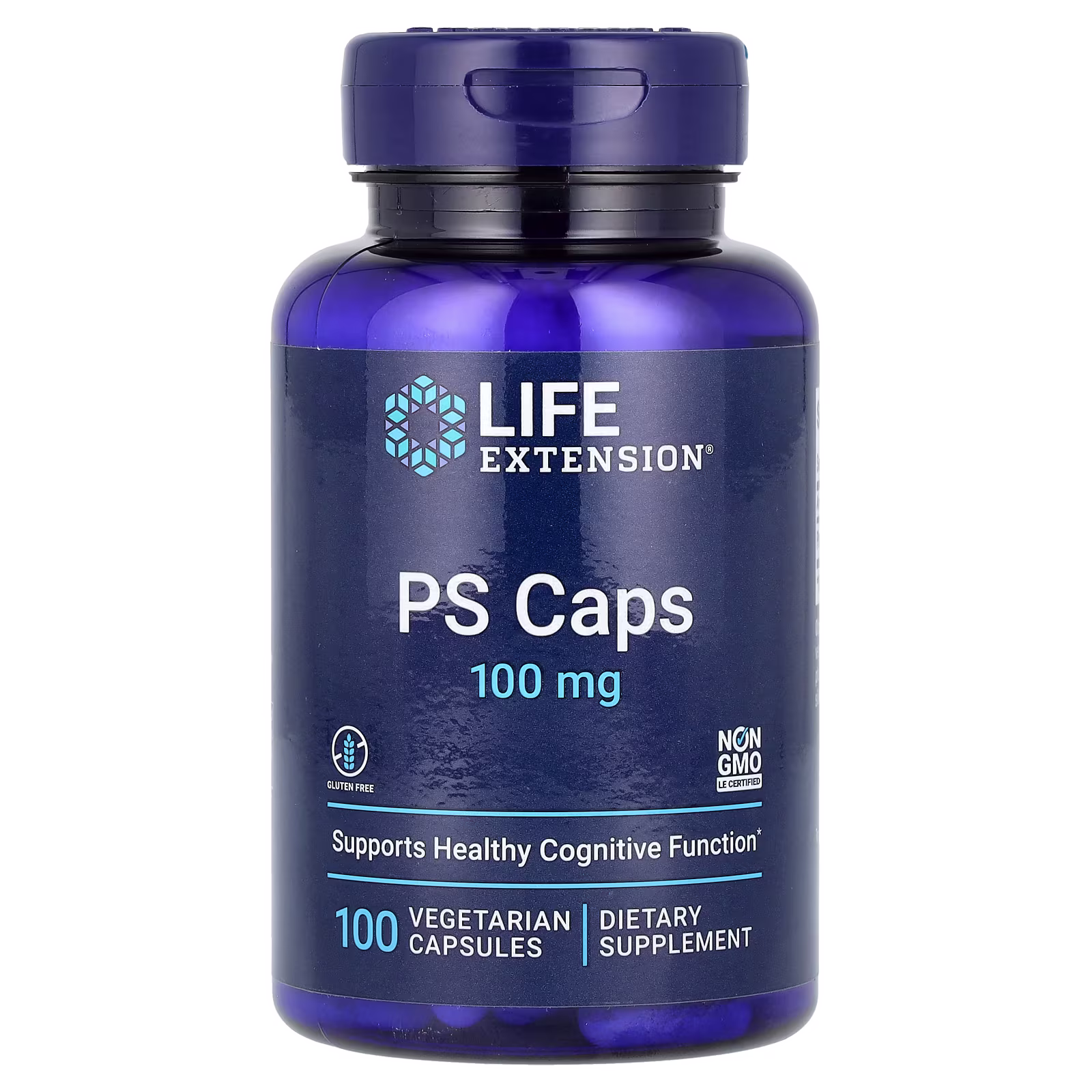 Fosfatidilserina PS Caps, 100 mg, 100 cápsulas vegetales, Life Extension