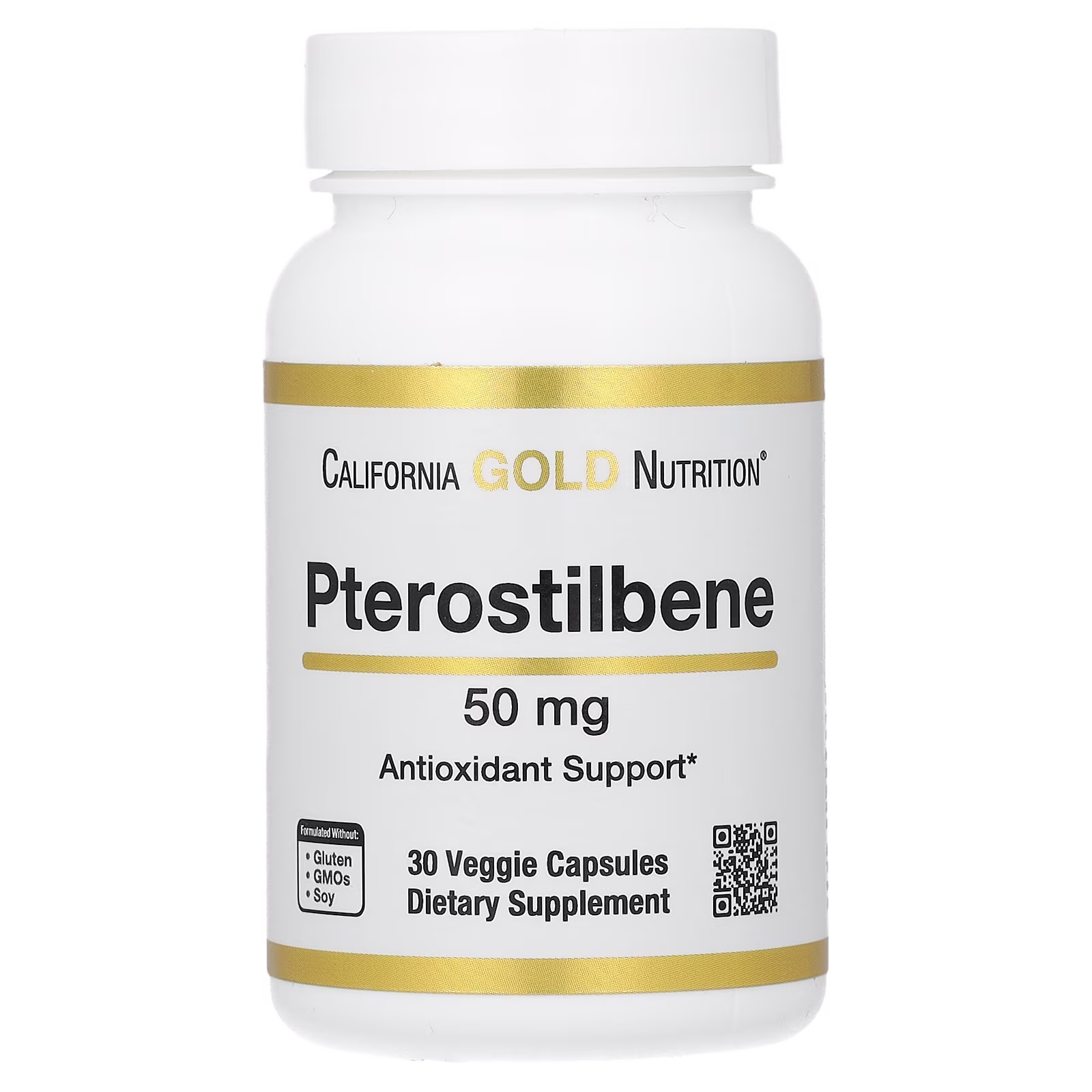 Pteroestilbeno, 50 mg, 30 cápsulas vegetales, California Gold Nutrition