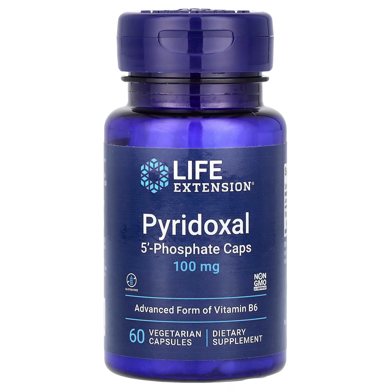 Piridoxal 5-Fosfato (P-5-P), 100 mg, 60 cápsulas vegetales, Life Extension