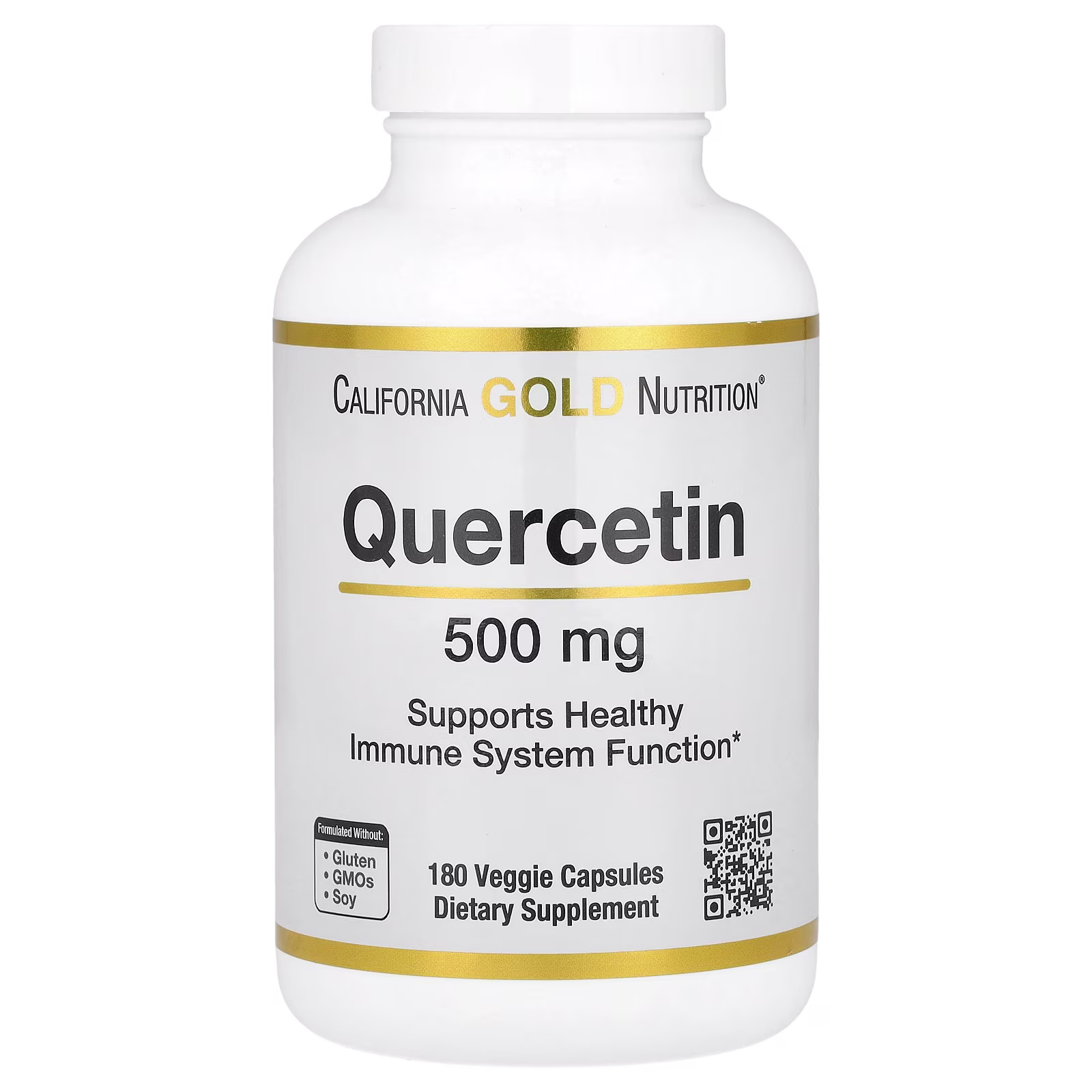 Quercetina, 500 mg, 180 cápsulas vegetales, California Gold Nutrition