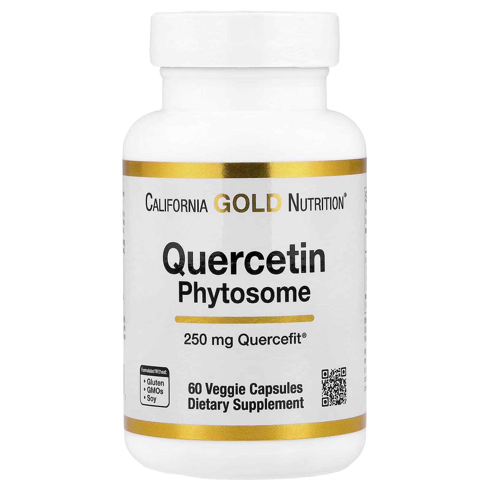 Quercetin Phytosome Quercefit®, Fitosoma de quercetina, 250 mg, 60 cápsulas vegetales, California Gold Nutrition