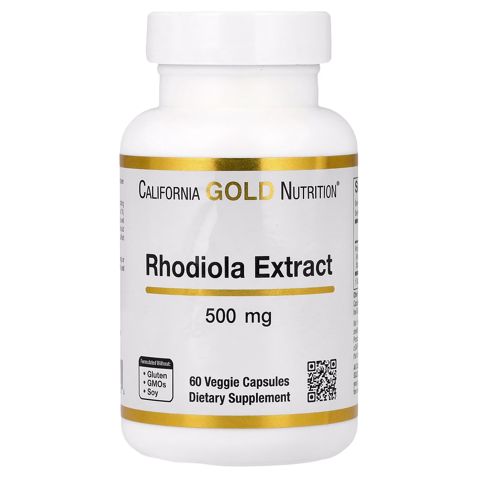 Extracto de rodiola, 500 mg, 60 cápsulas vegetales, California Gold Nutrition