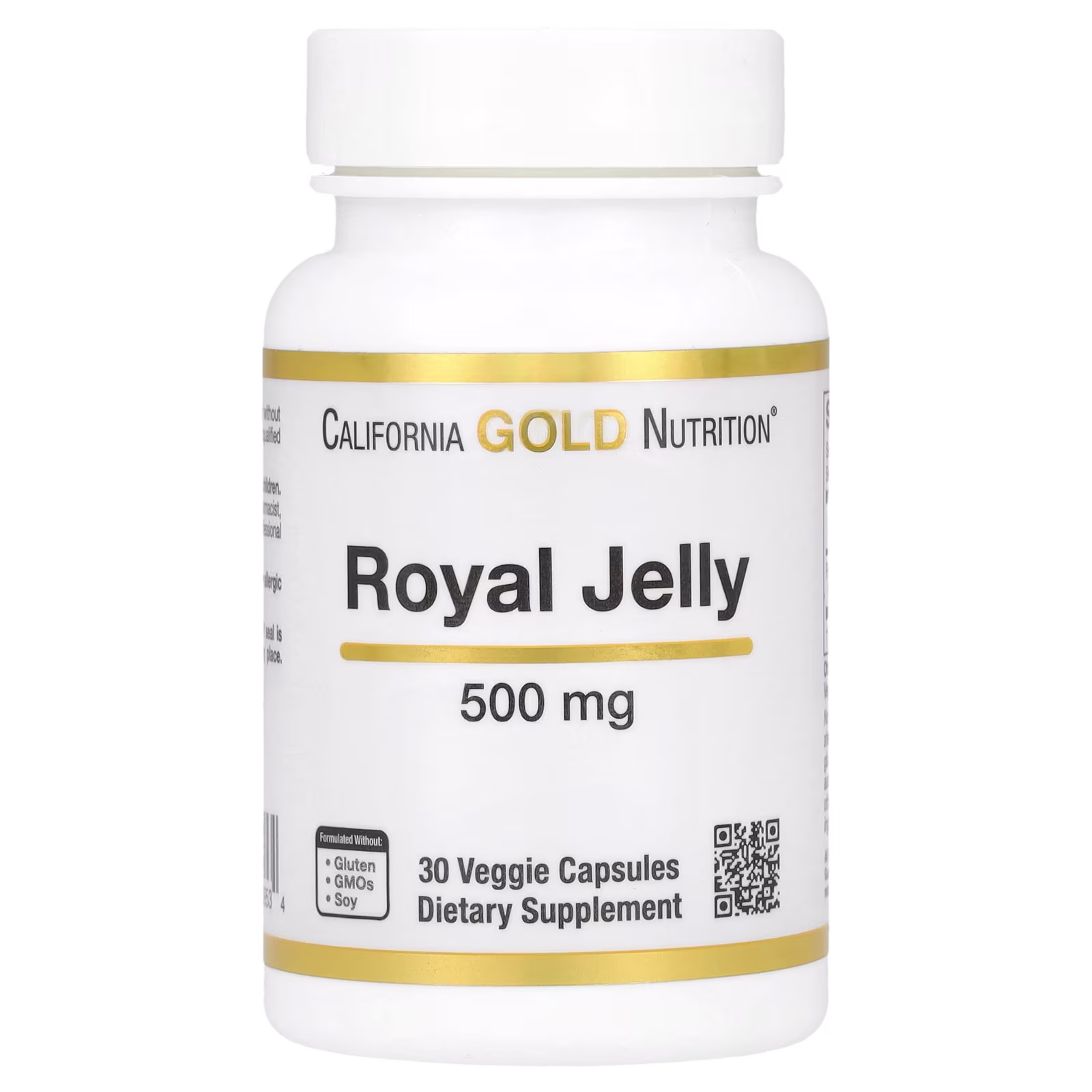 Jalea real, 500 mg, 30 cápsulas vegetales, California Gold Nutrition