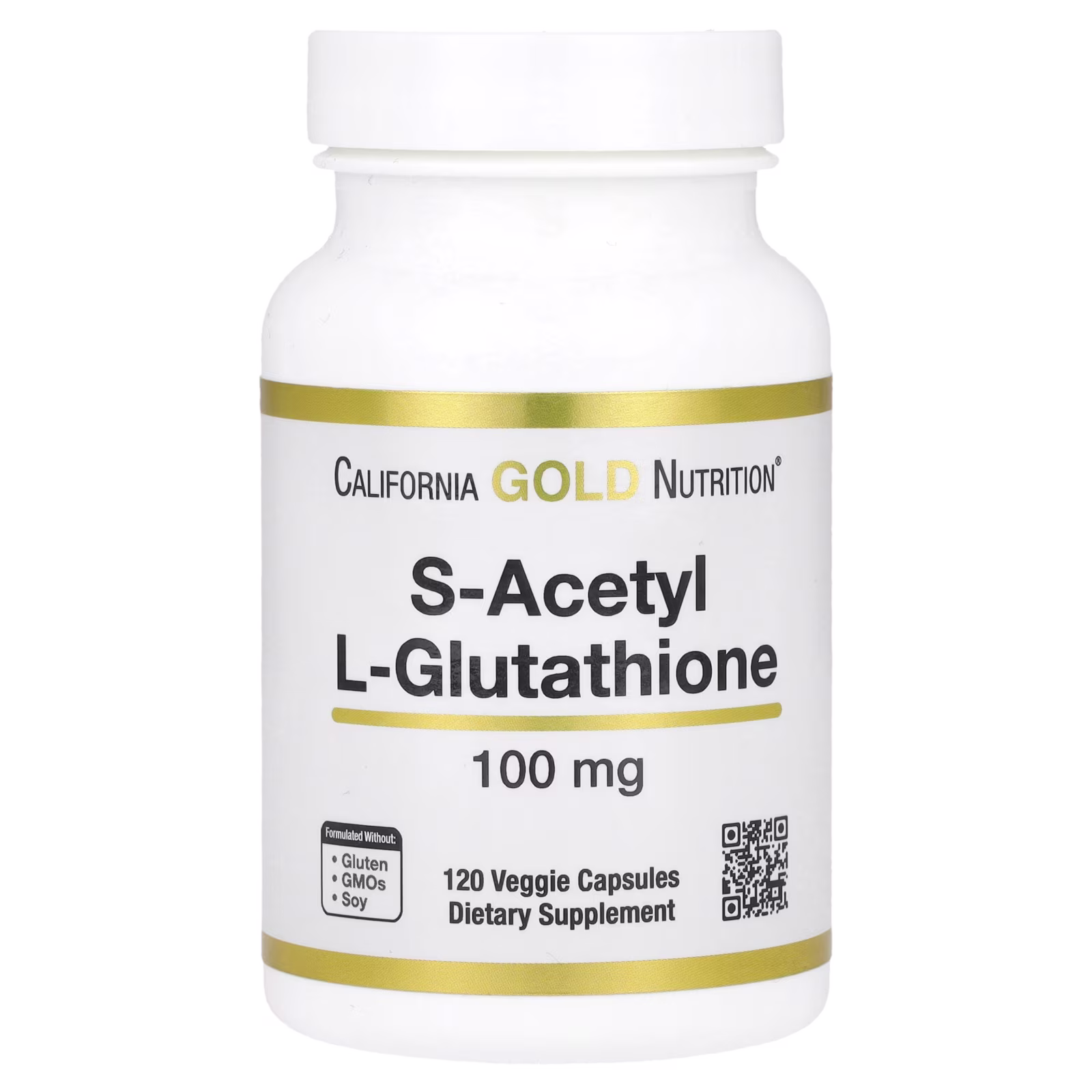 S-acetil-L-glutatión, 100 mg, 120 cápsulas vegetales, California Gold Nutrition