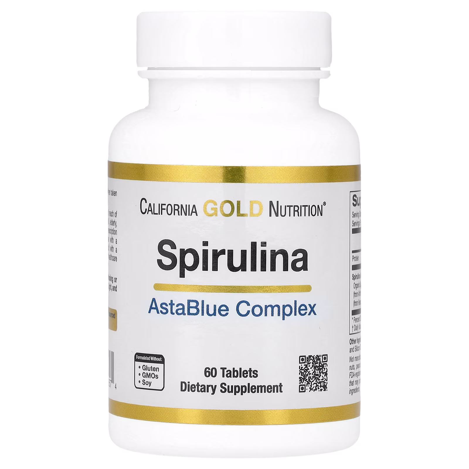 Espirulina, Complejo orgánico, AstaBlue, 60 tabletas, California Gold Nutrition