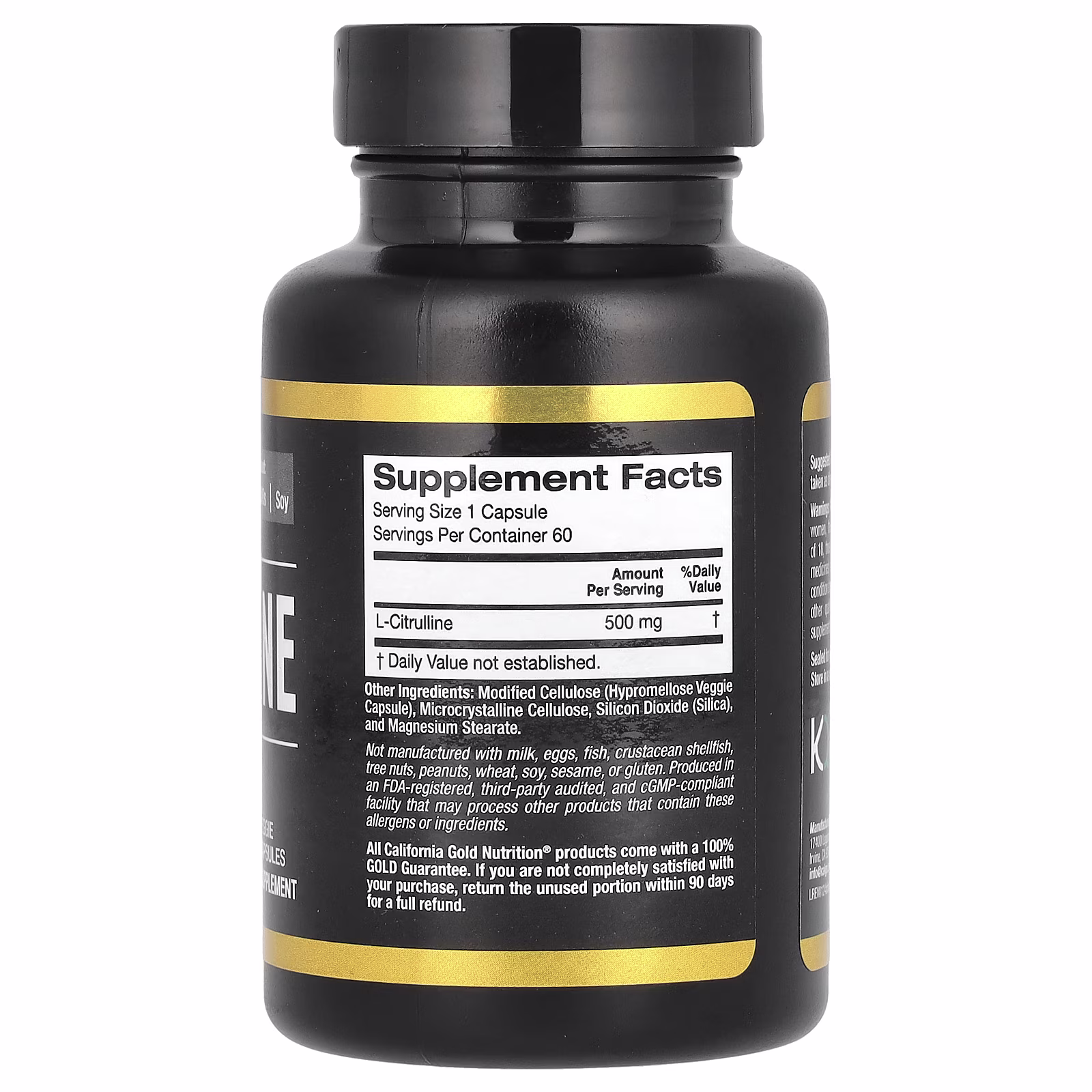 Sport, L-citrulina, Kyowa Hakko, 500 mg, 60 cápsulas vegetales, California Gold Nutrition