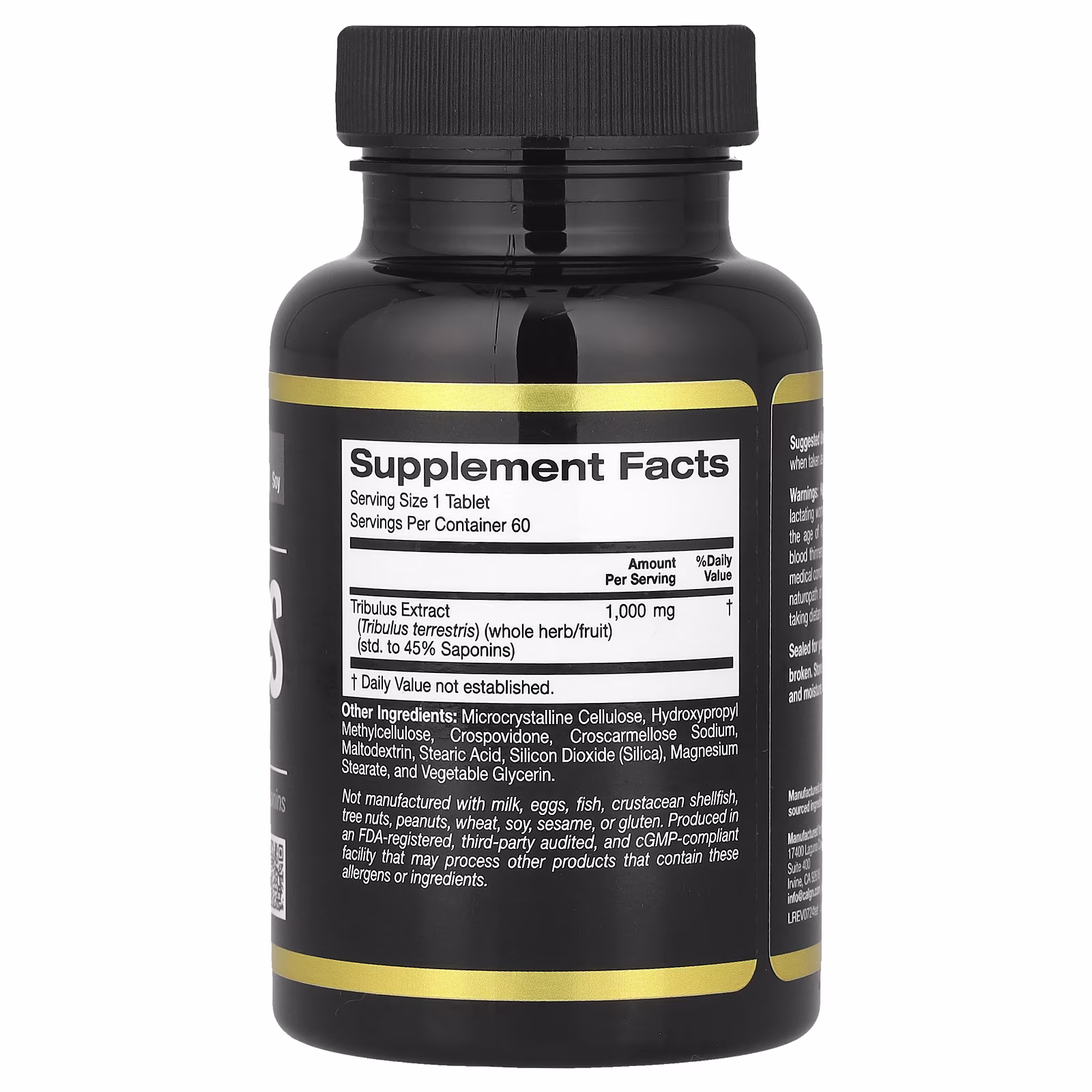 Sport, Tribulus, 1000 mg, 60 tabletas, California Gold Nutrition