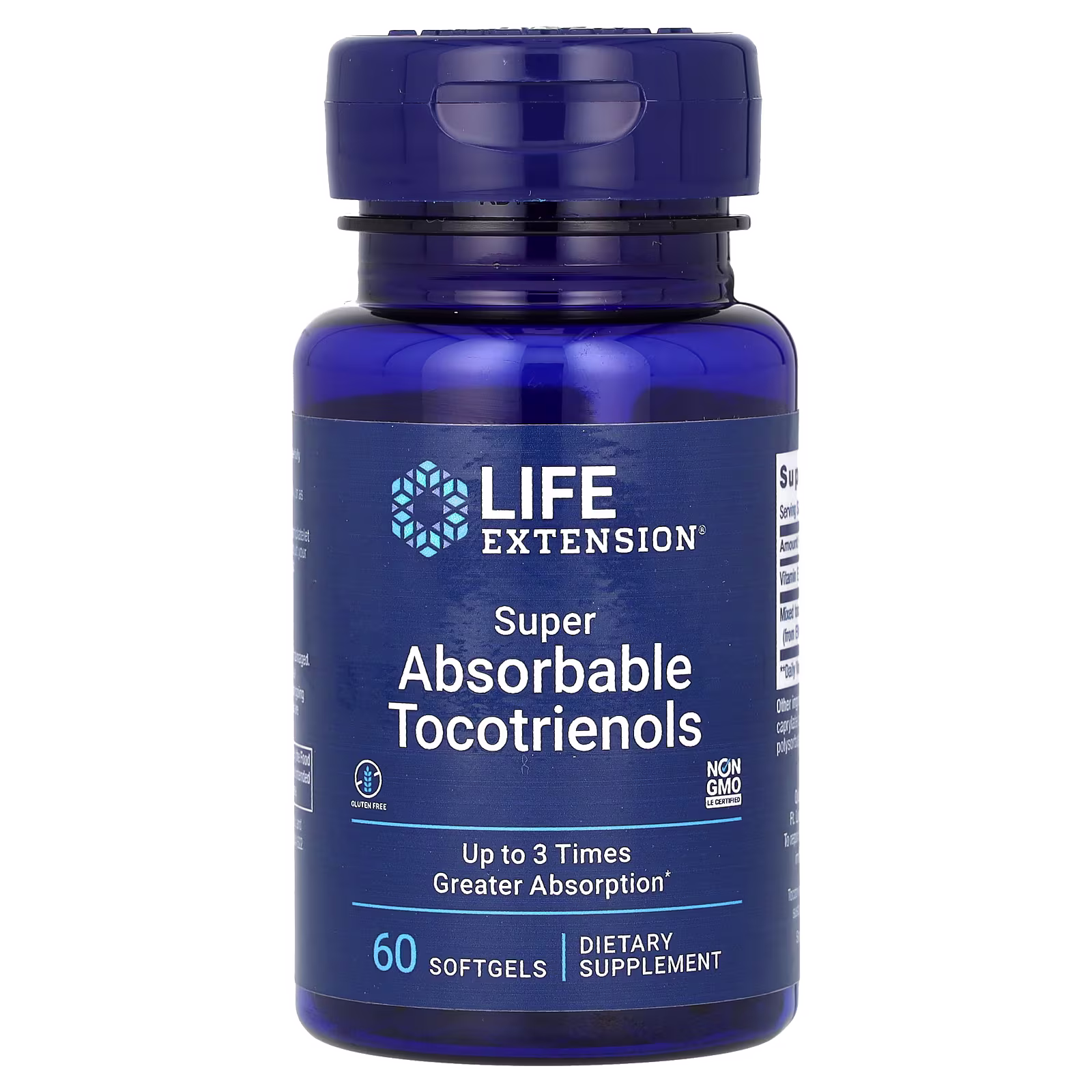 Tocotrienoles Superabsorbibles EVNol SupraBio, 60 cápsulas blandas, Life Extension