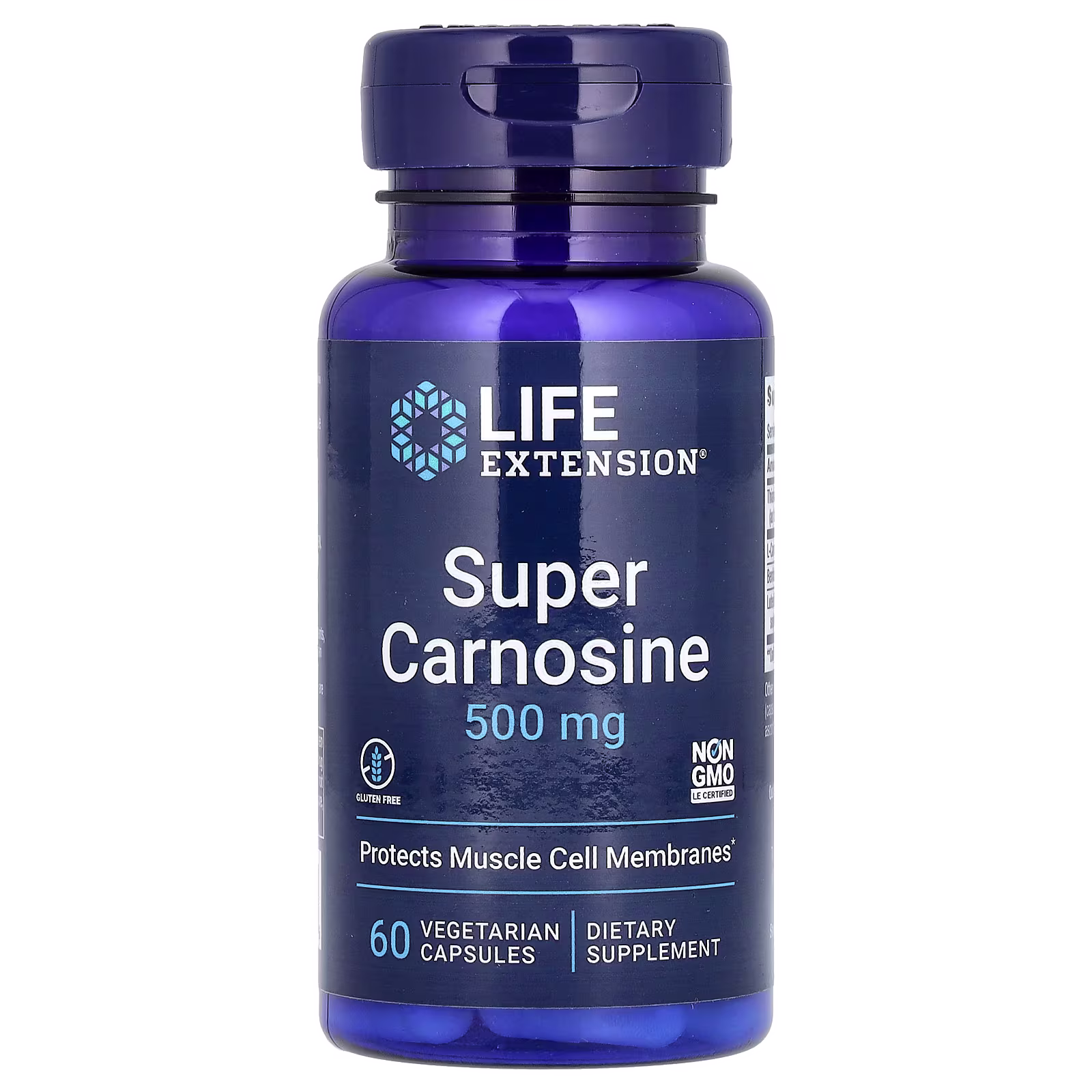 Super Carnosine con Benfotiamina y Luteolina — 60 cápsulas — Life Extension