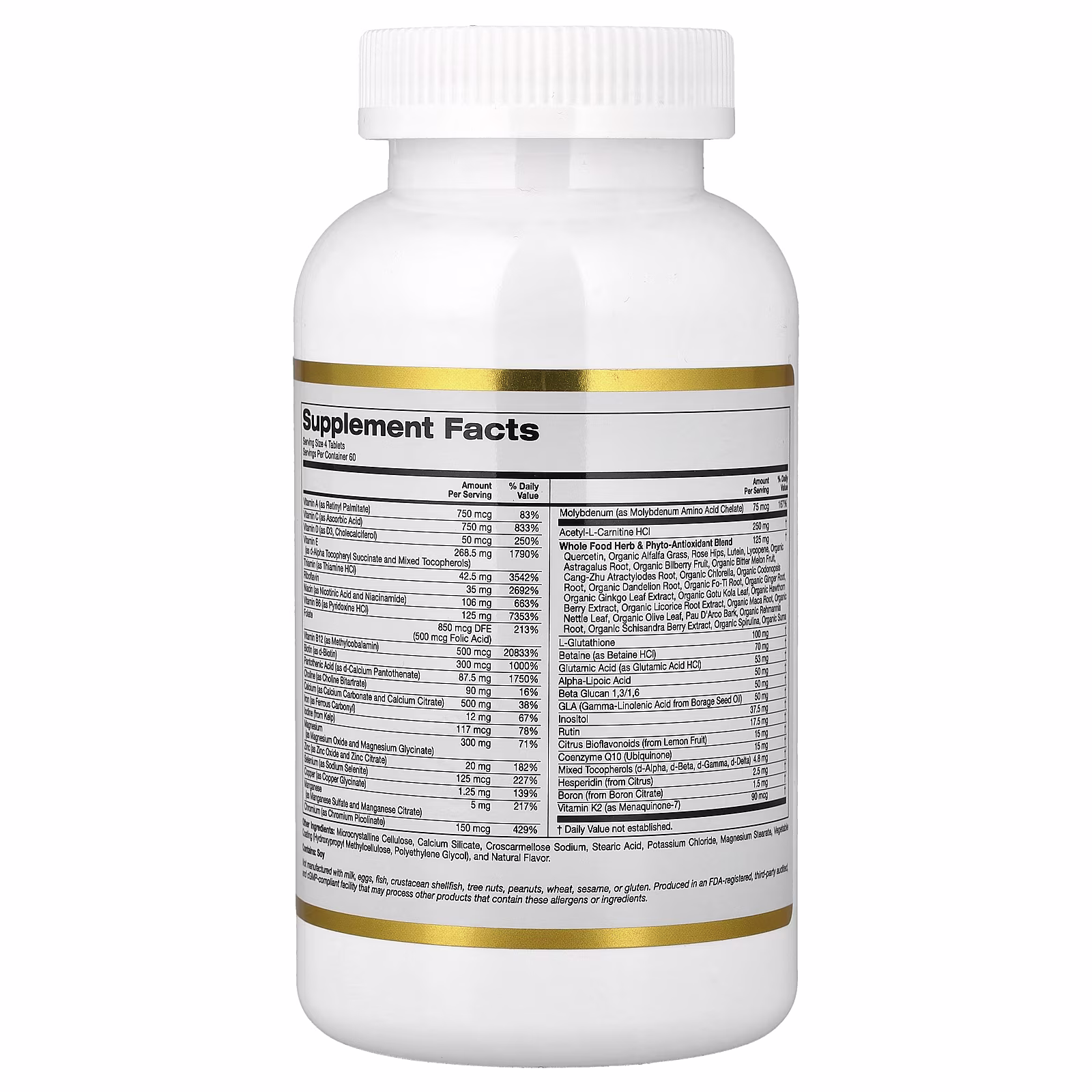 Superinmunidad, Suplemento multivitamínico para favorecer el bienestar estacional, 240 tabletas, California Gold Nutrition
