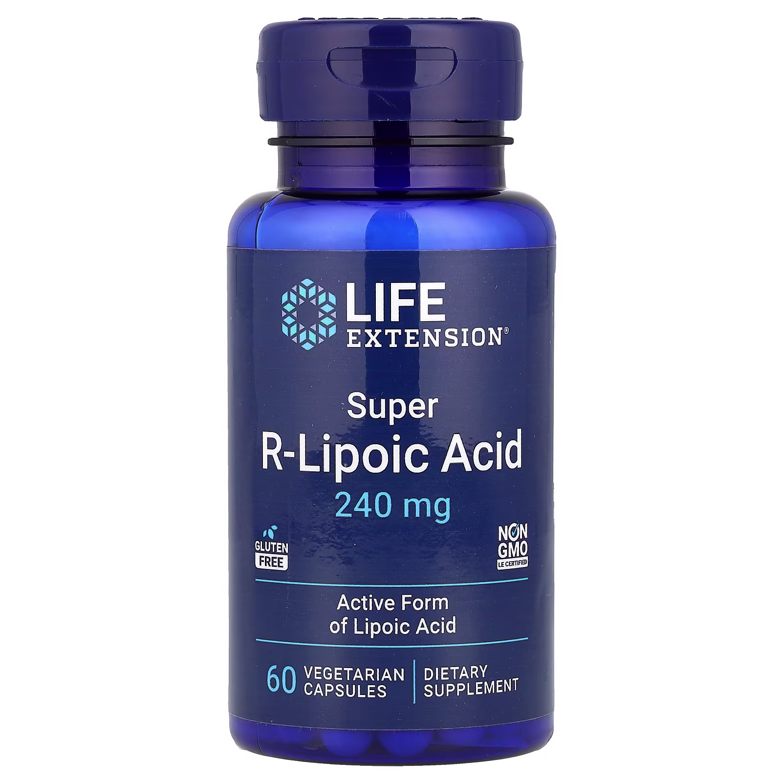 Super R-Lipoic Acid (Na-RALA Bio-Enhanced®), 240 mg, 60 cápsulas vegetales, Life Extension