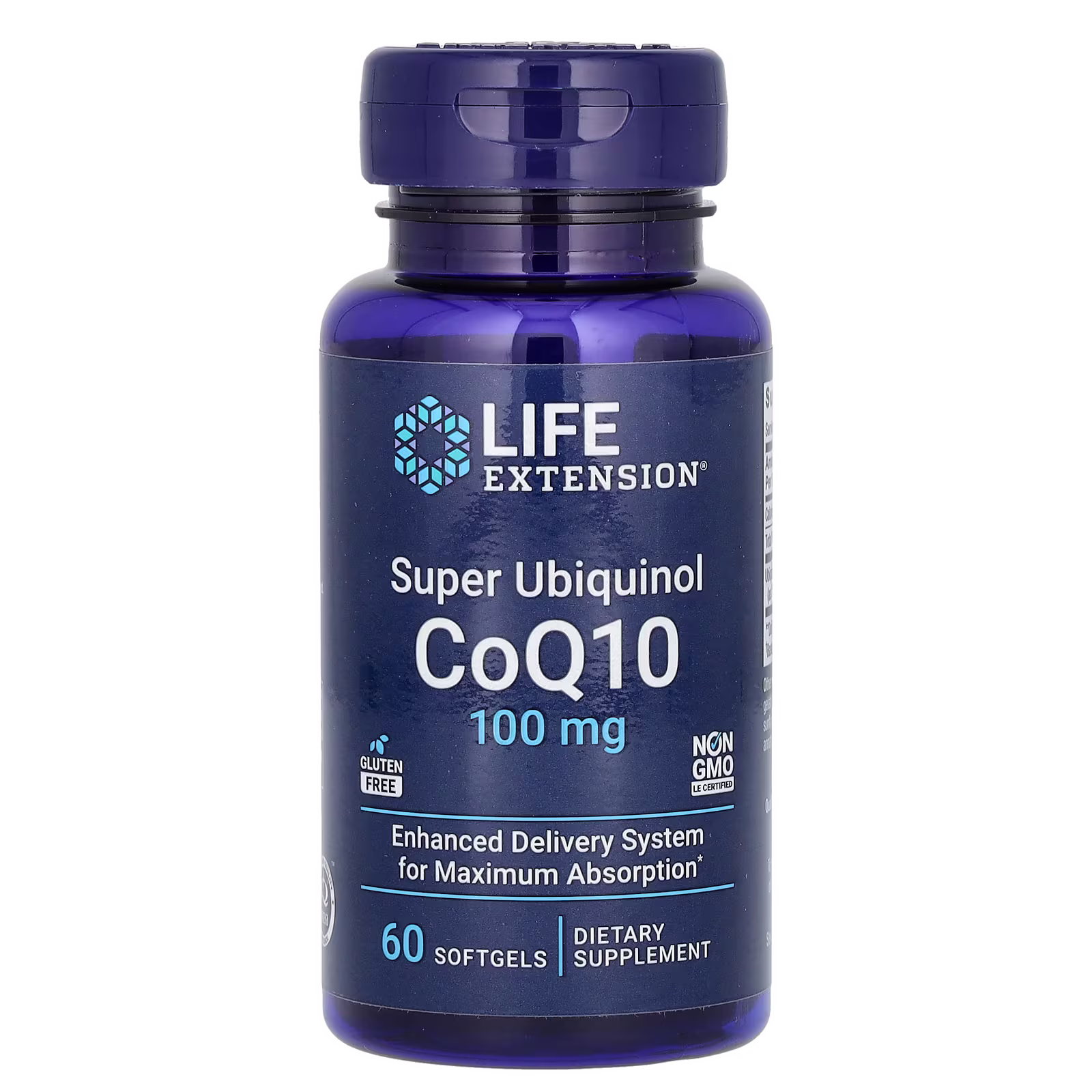 Super Ubiquinol CoQ10 Monoextracto, 100 mg, 60 cápsulas blandas, Life Extension