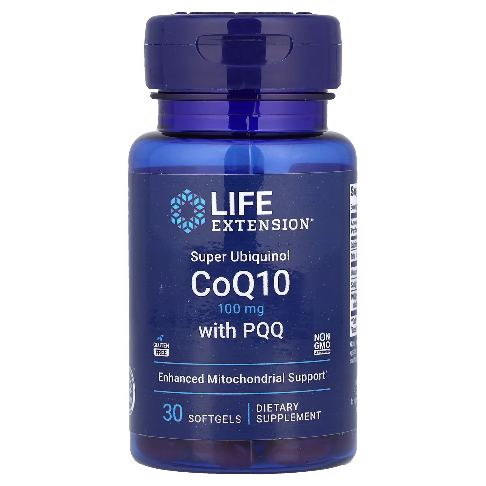 Super Ubiquinol CoQ10 con PQQ, 100 mg, 30 cápsulas blandas, Life Extension