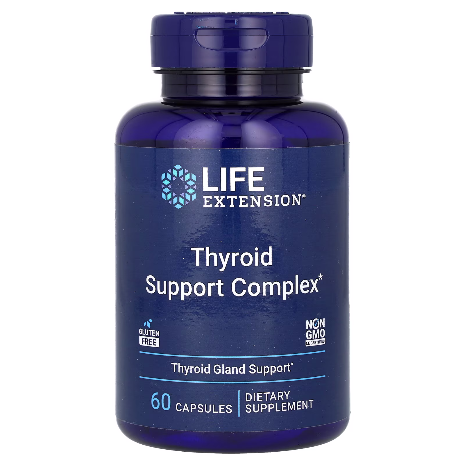 Complejo de Apoyo Tiroideo con Ashwagandha y Tirosina, 60 cápsulas, Life Extension