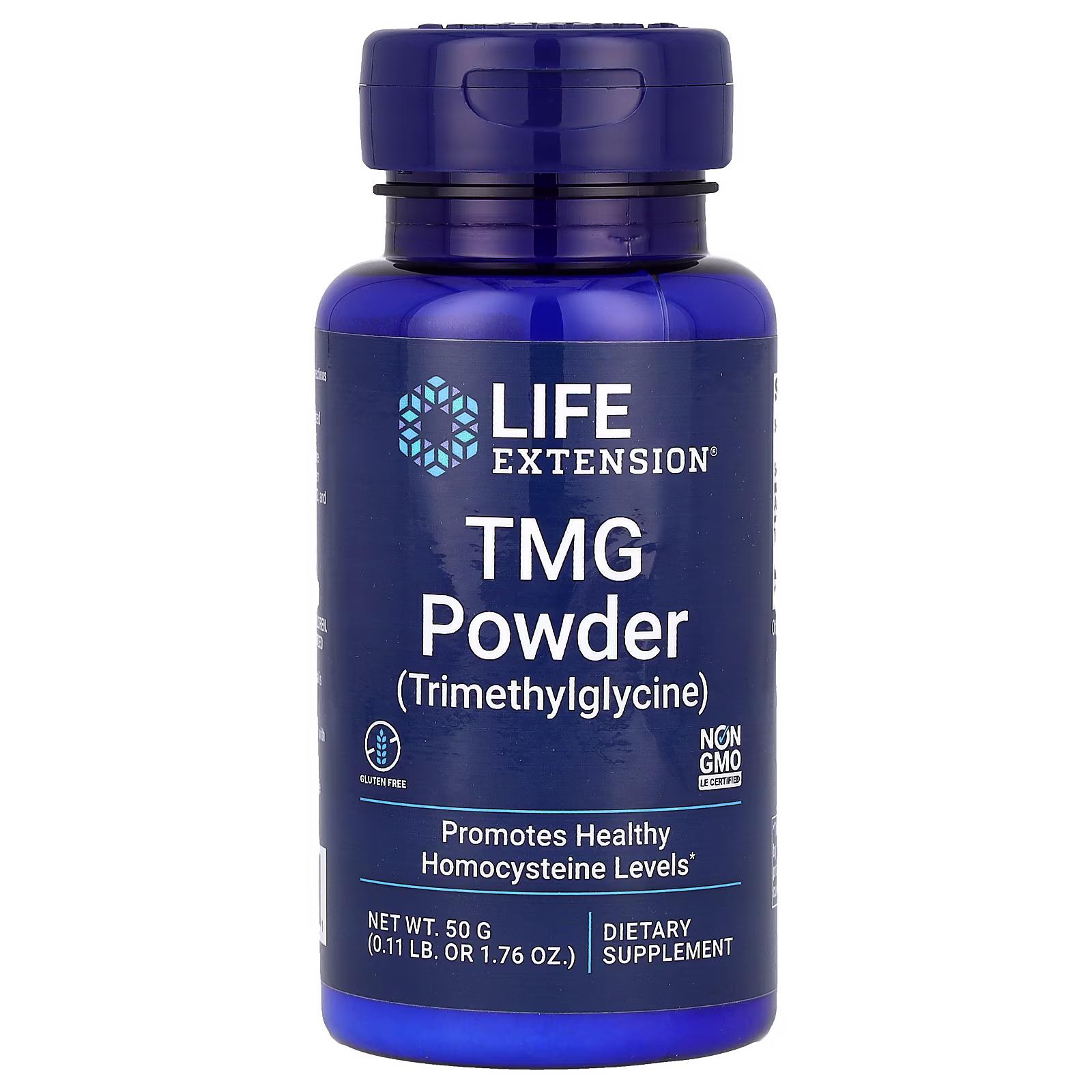 Trimetilglicina TMG en Polvo, 50 g, Life Extension