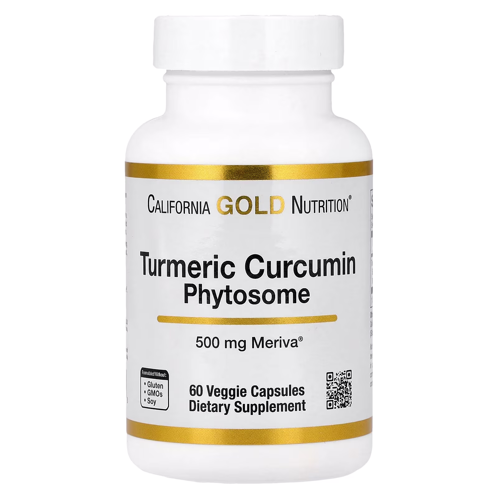 Turmeric Curcumin Phytosome Meriva®, Fitosoma de cúrcuma y curcumina, 500 mg, 60 cápsulas vegetales, California Gold Nutrition