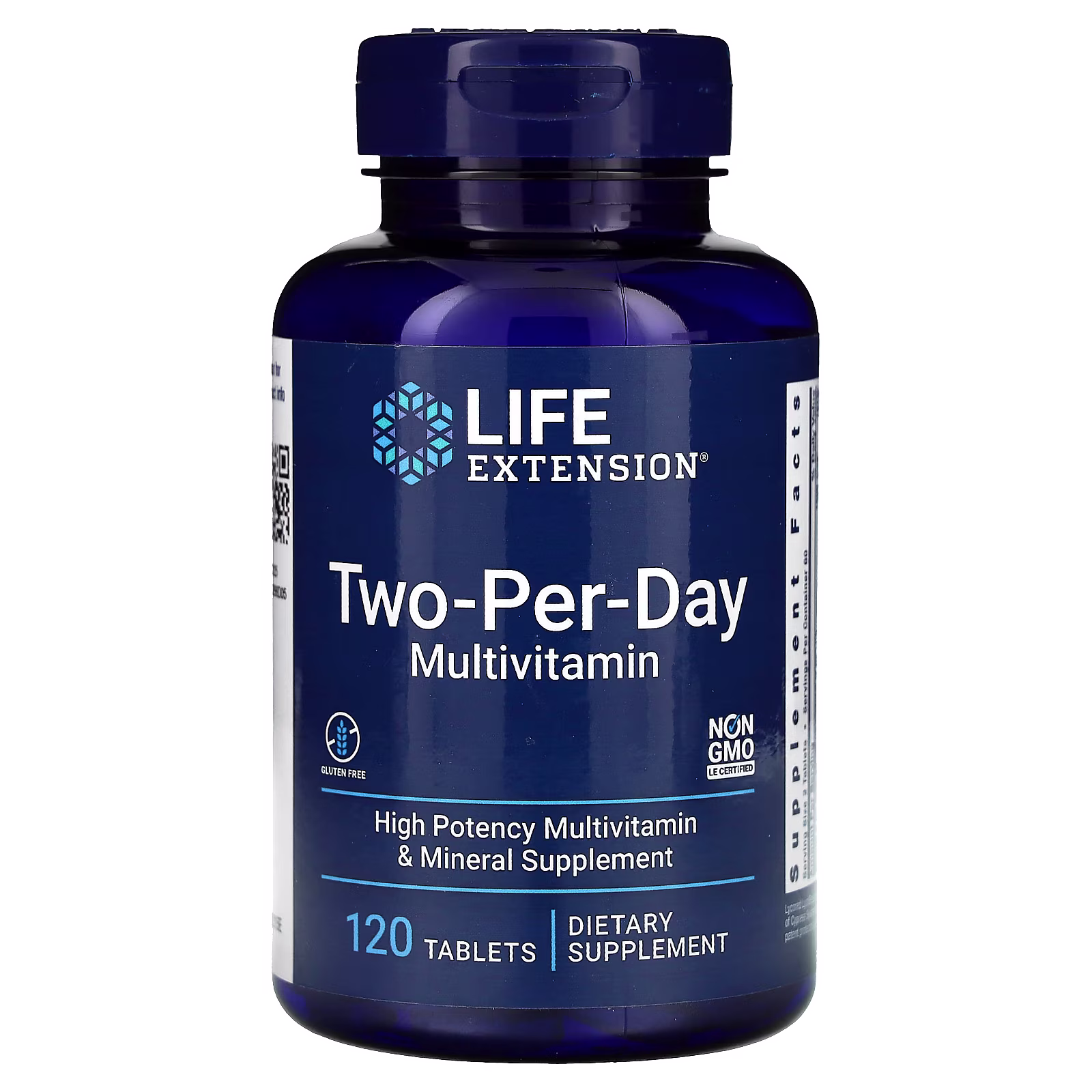 Two-Per-Day Multivitamin Tablets (Fórmula Avanzada Formato Familiar), 120 tabletas, Life Extension
