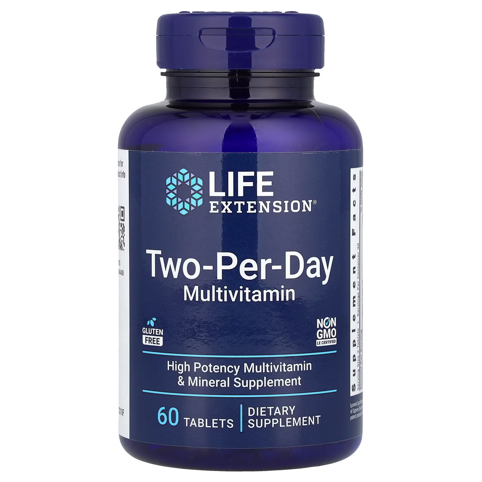 Two-Per-Day Multivitamin Tablets (Fórmula Avanzada con OptiZinc, SelenoExcell y Crominex 3+), 60 tabletas, Life Extension