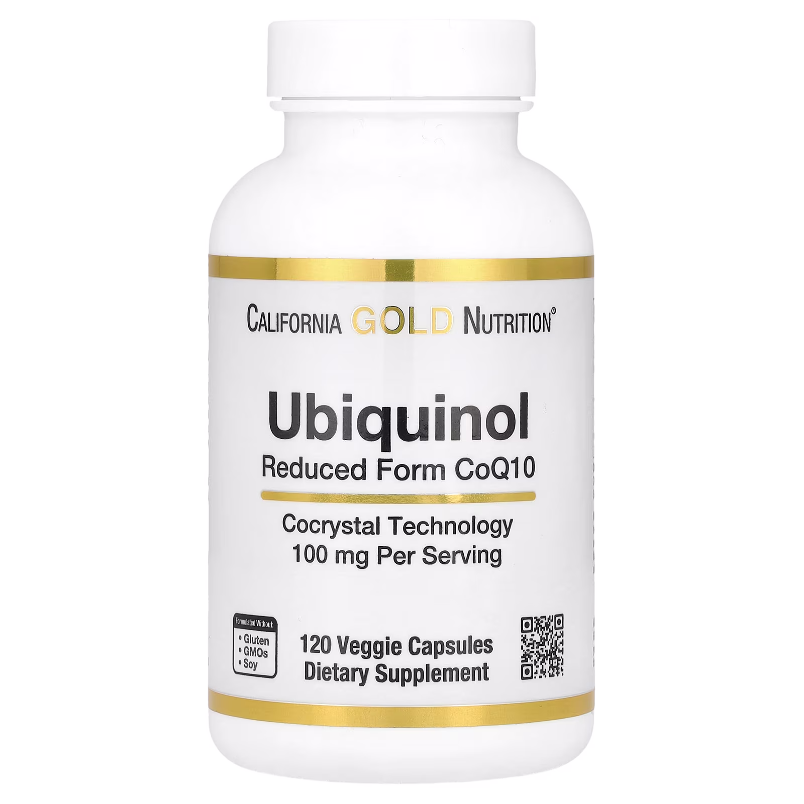 Ubiquinol, CoQ10 en forma reducida, 100 mg, 120 cápsulas vegetales, California Gold Nutrition