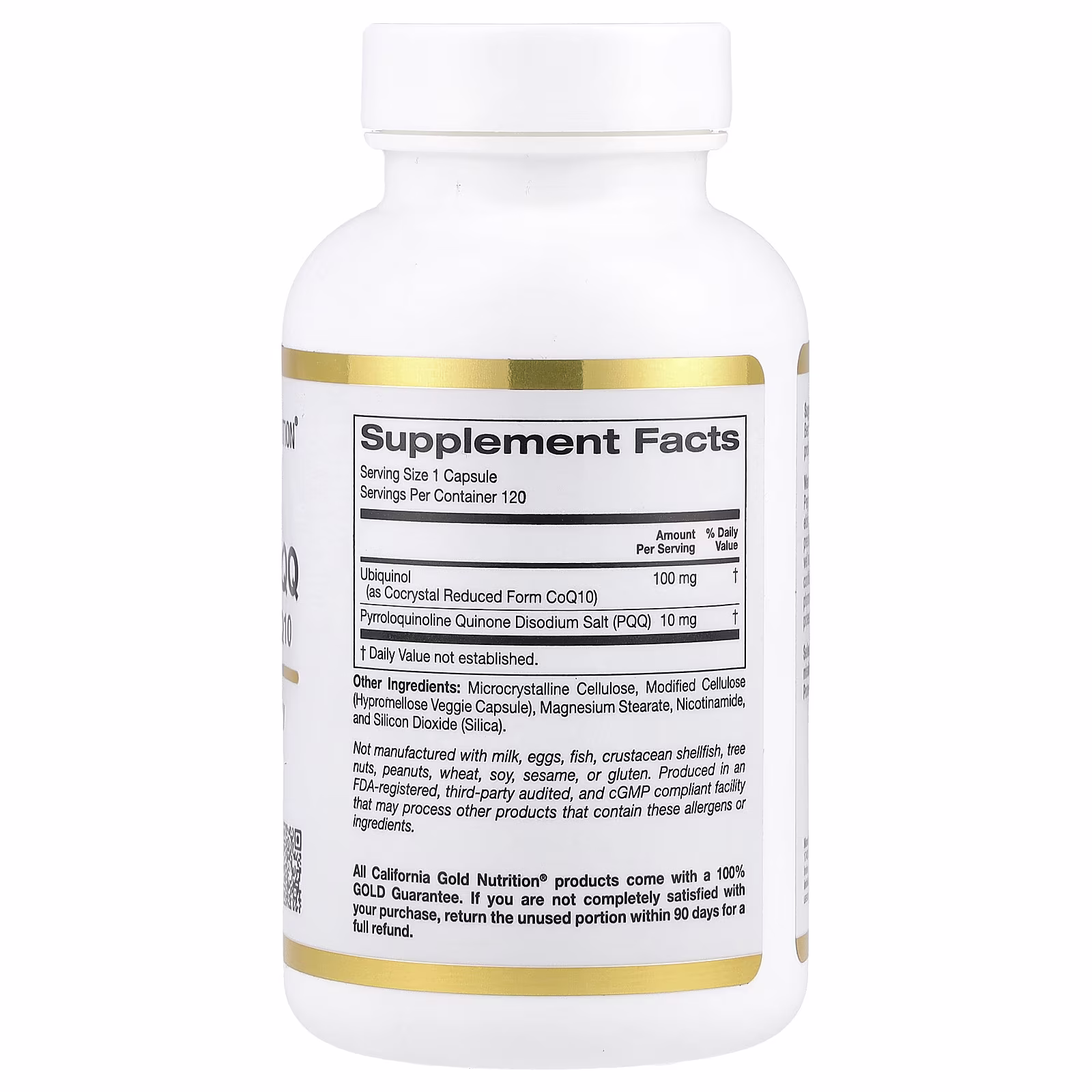 Ubiquinol, CoQ10 en forma reducida más PQQ, 120 cápsulas vegetales, California Gold Nutrition