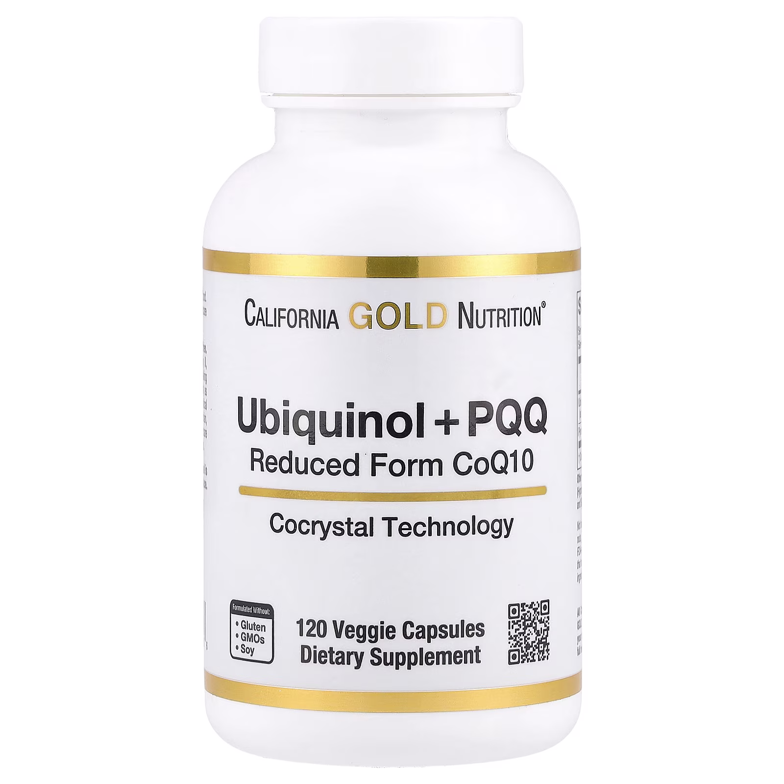Ubiquinol, CoQ10 en forma reducida más PQQ, 120 cápsulas vegetales, California Gold Nutrition
